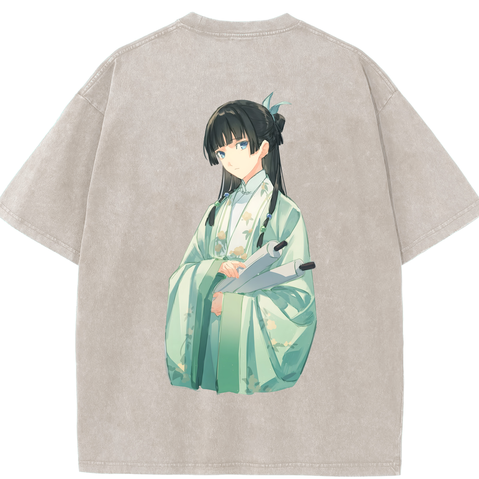 （画像用） 薬屋のひとりごと The Apothecary Diaries 綿100% ヴィンテージ風 半袖Tシャツ（背面プリント）