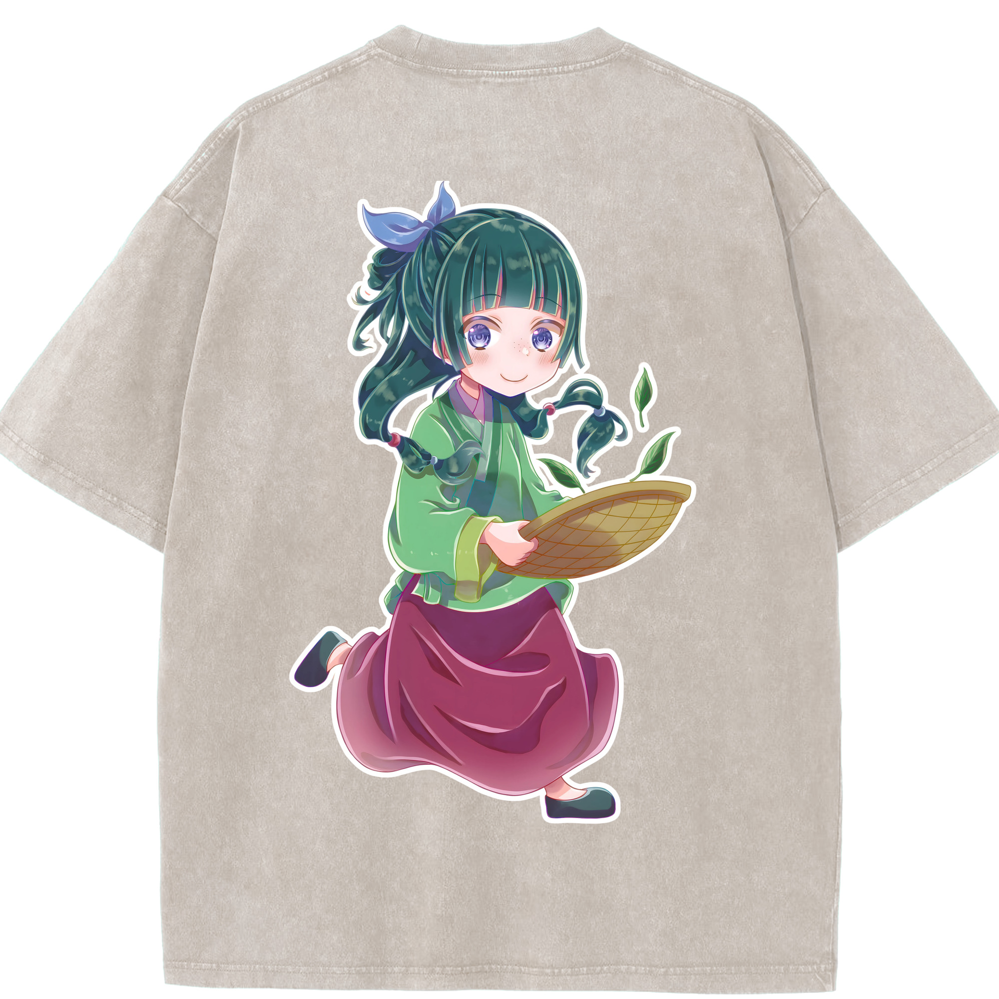 （画像用） 薬屋のひとりごと The Apothecary Diaries 綿100% ヴィンテージ風 半袖Tシャツ（背面プリント）
