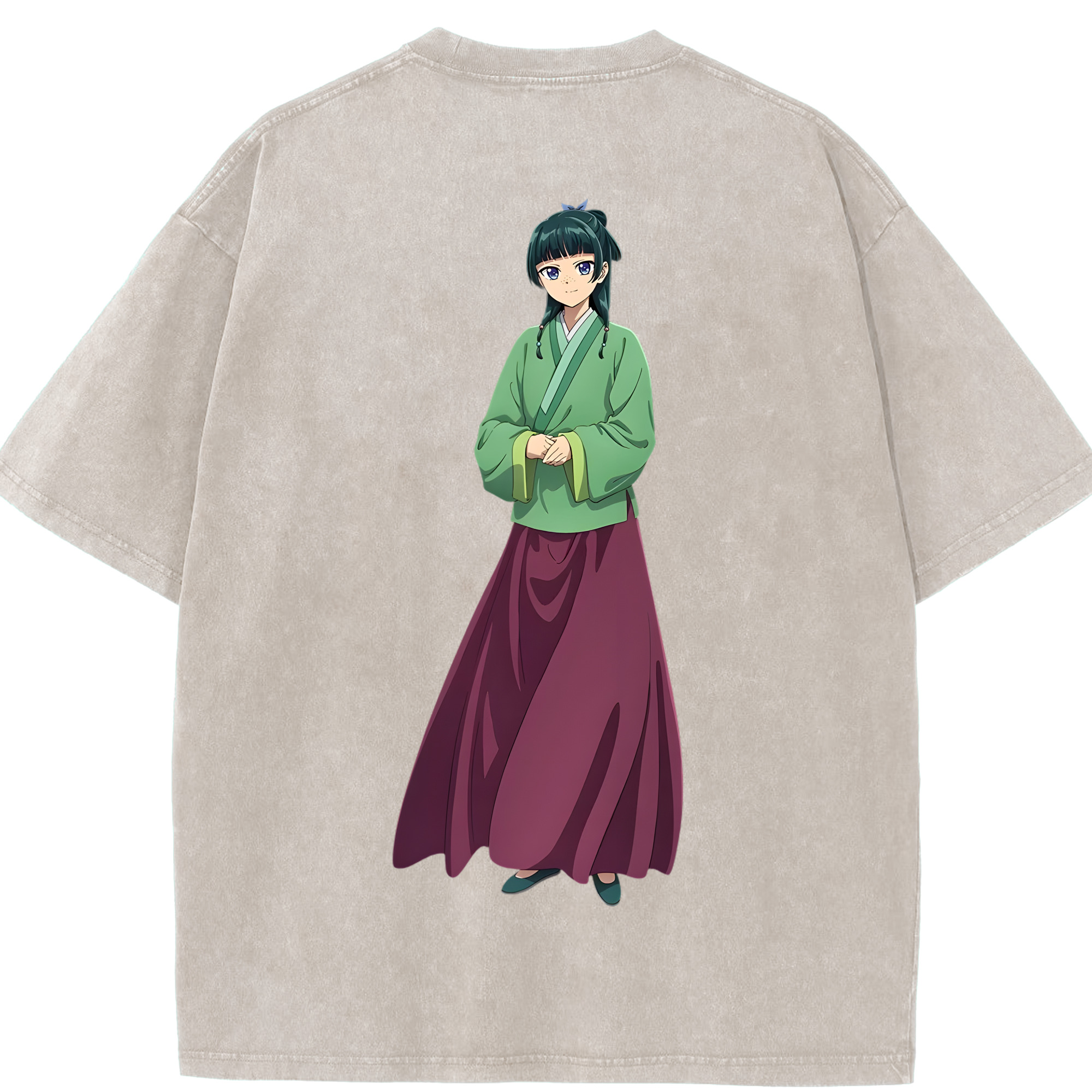 （画像用） 薬屋のひとりごと The Apothecary Diaries 綿100% ヴィンテージ風 半袖Tシャツ（背面プリント）