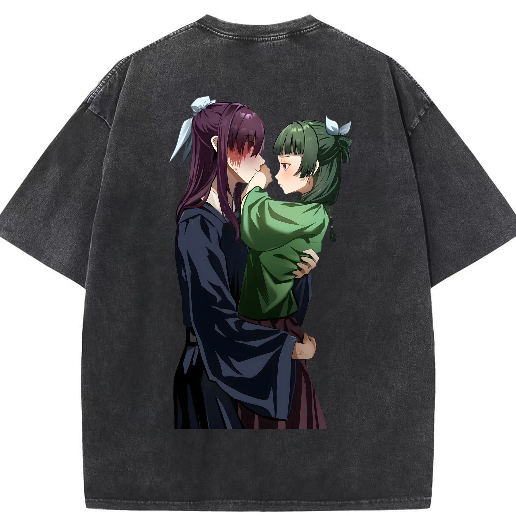 （画像用） 薬屋のひとりごと The Apothecary Diaries 綿100% ヴィンテージ風 半袖Tシャツ（背面プリント）