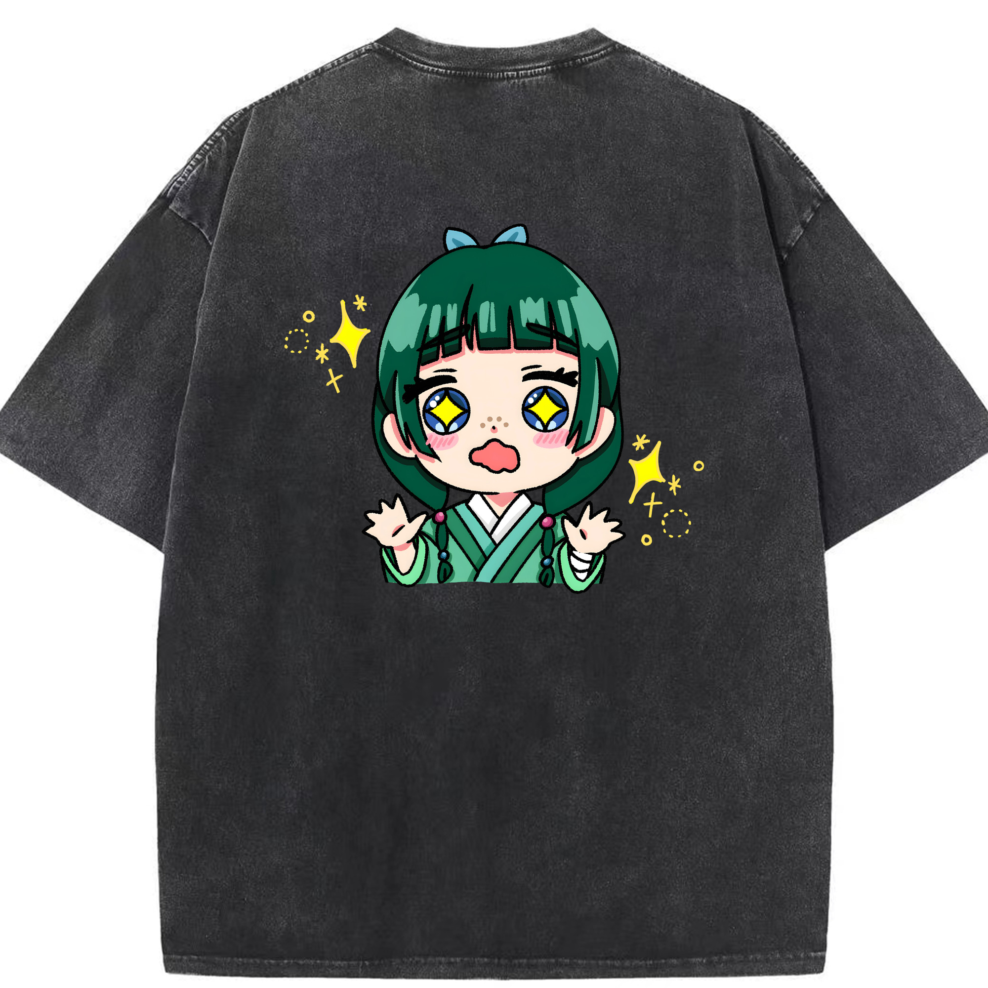 （画像用） 薬屋のひとりごと The Apothecary Diaries 綿100% ヴィンテージ風 半袖Tシャツ（背面プリント）
