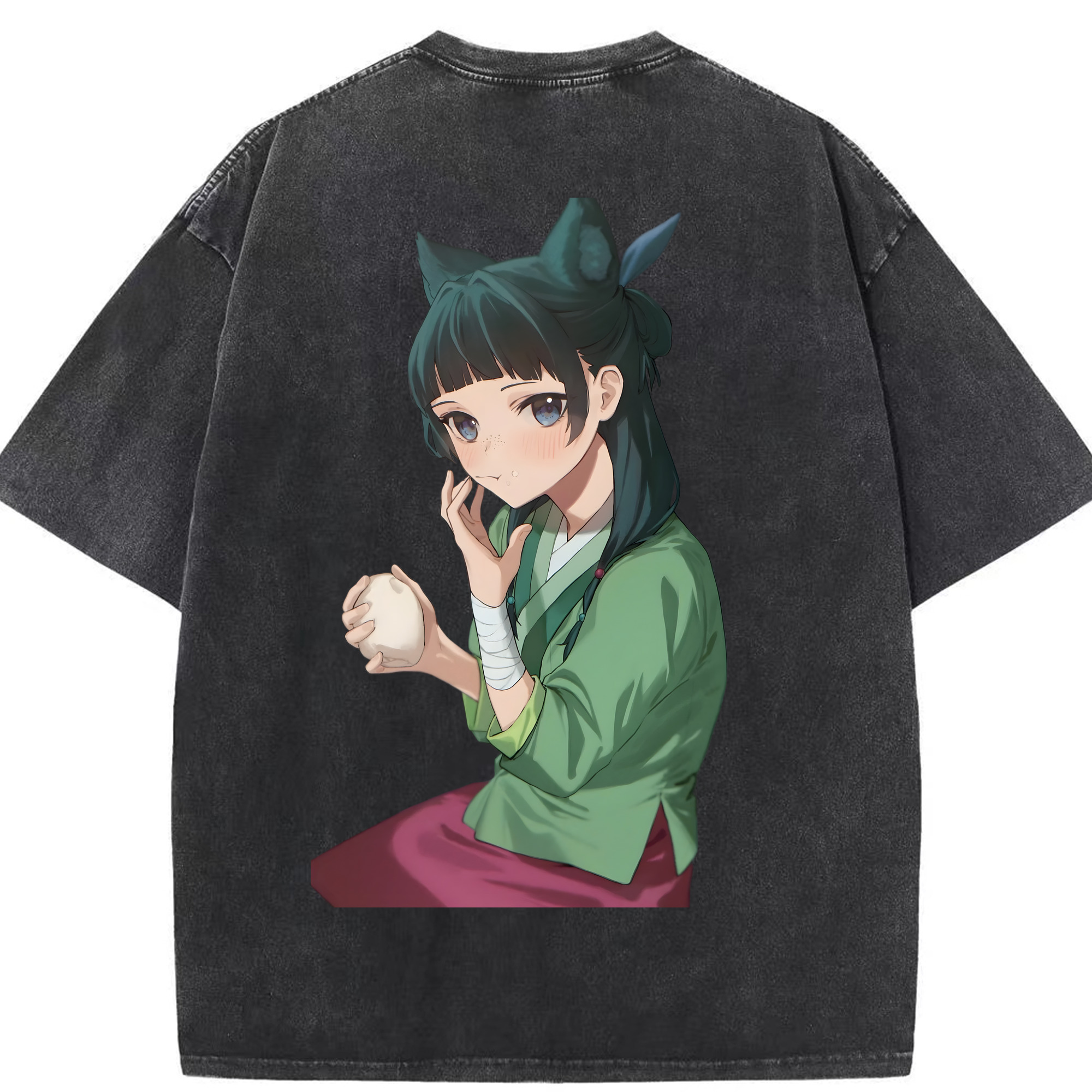 （画像用） 薬屋のひとりごと The Apothecary Diaries 綿100% ヴィンテージ風 半袖Tシャツ（背面プリント）