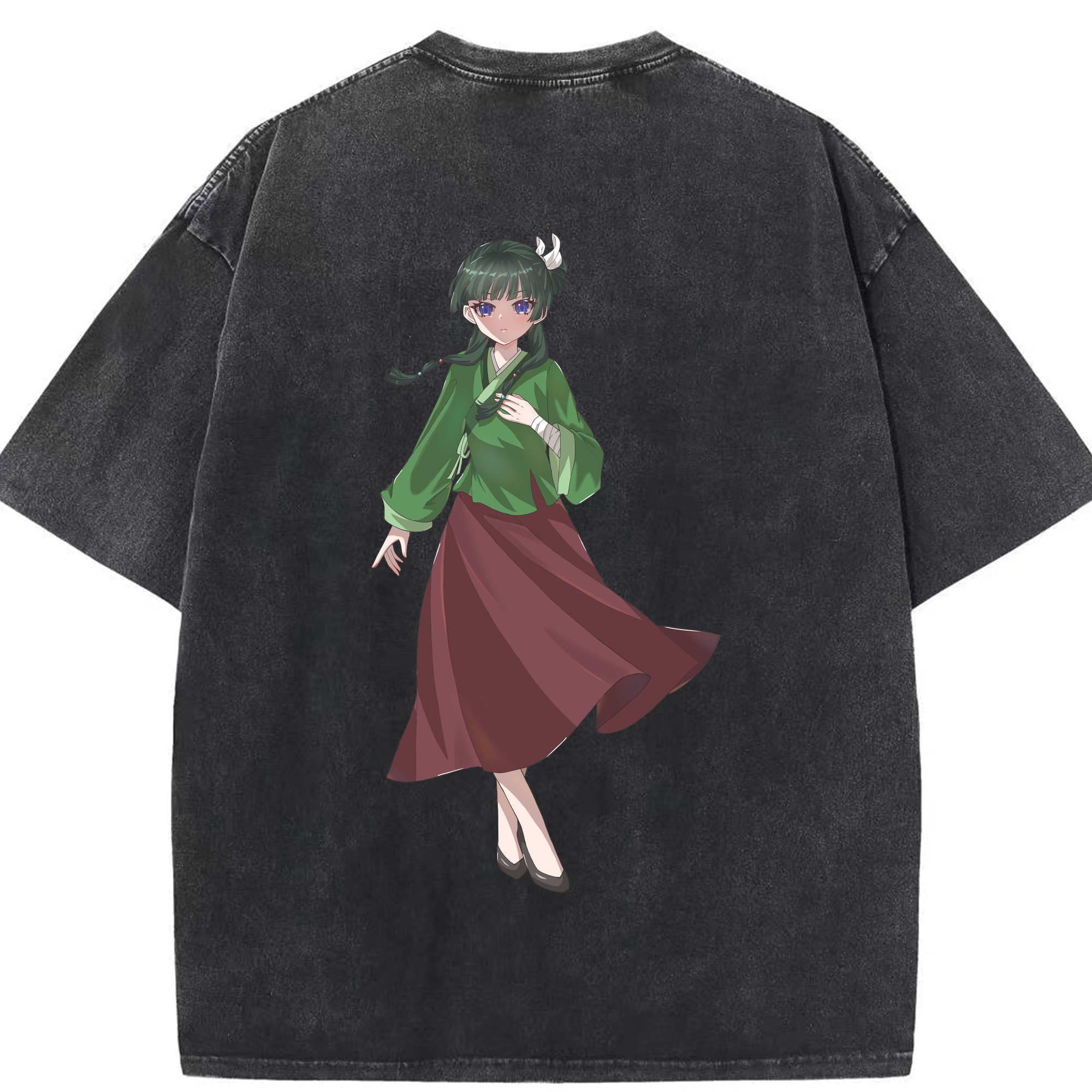 （画像用） 薬屋のひとりごと The Apothecary Diaries 綿100% ヴィンテージ風 半袖Tシャツ（背面プリント）