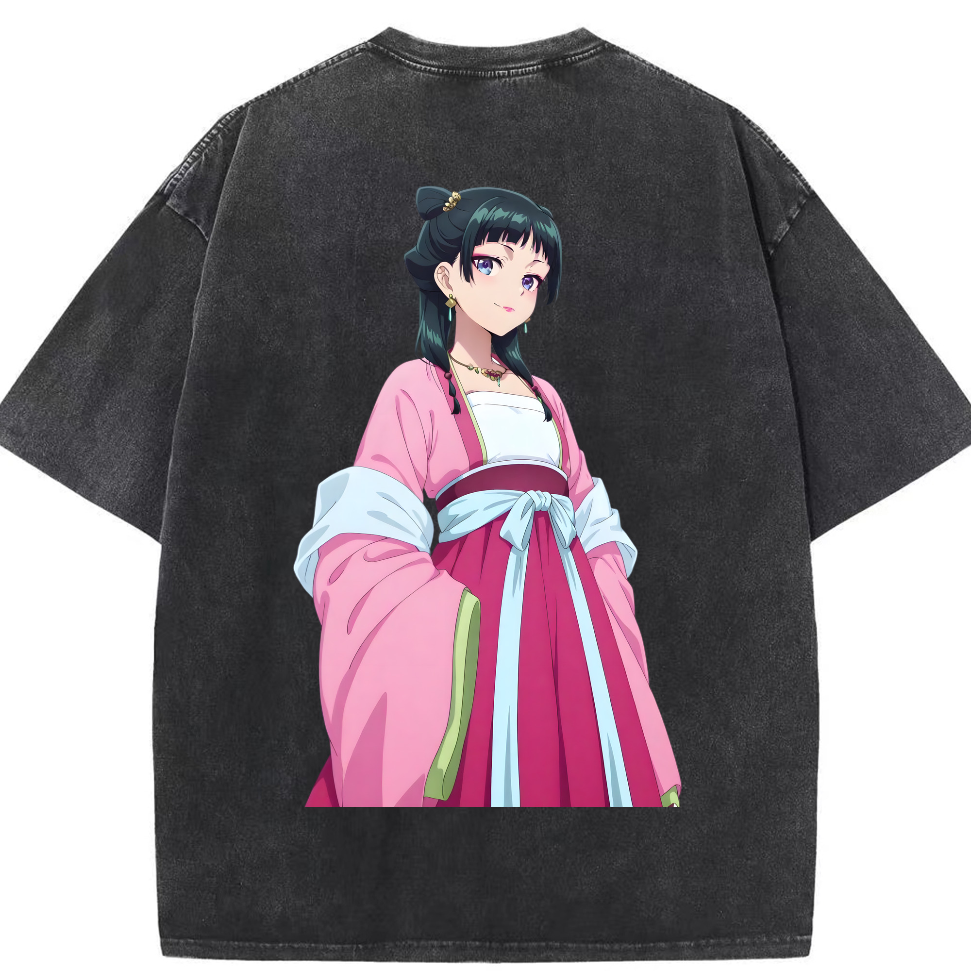 （画像用） 薬屋のひとりごと The Apothecary Diaries 綿100% ヴィンテージ風 半袖Tシャツ（背面プリント）