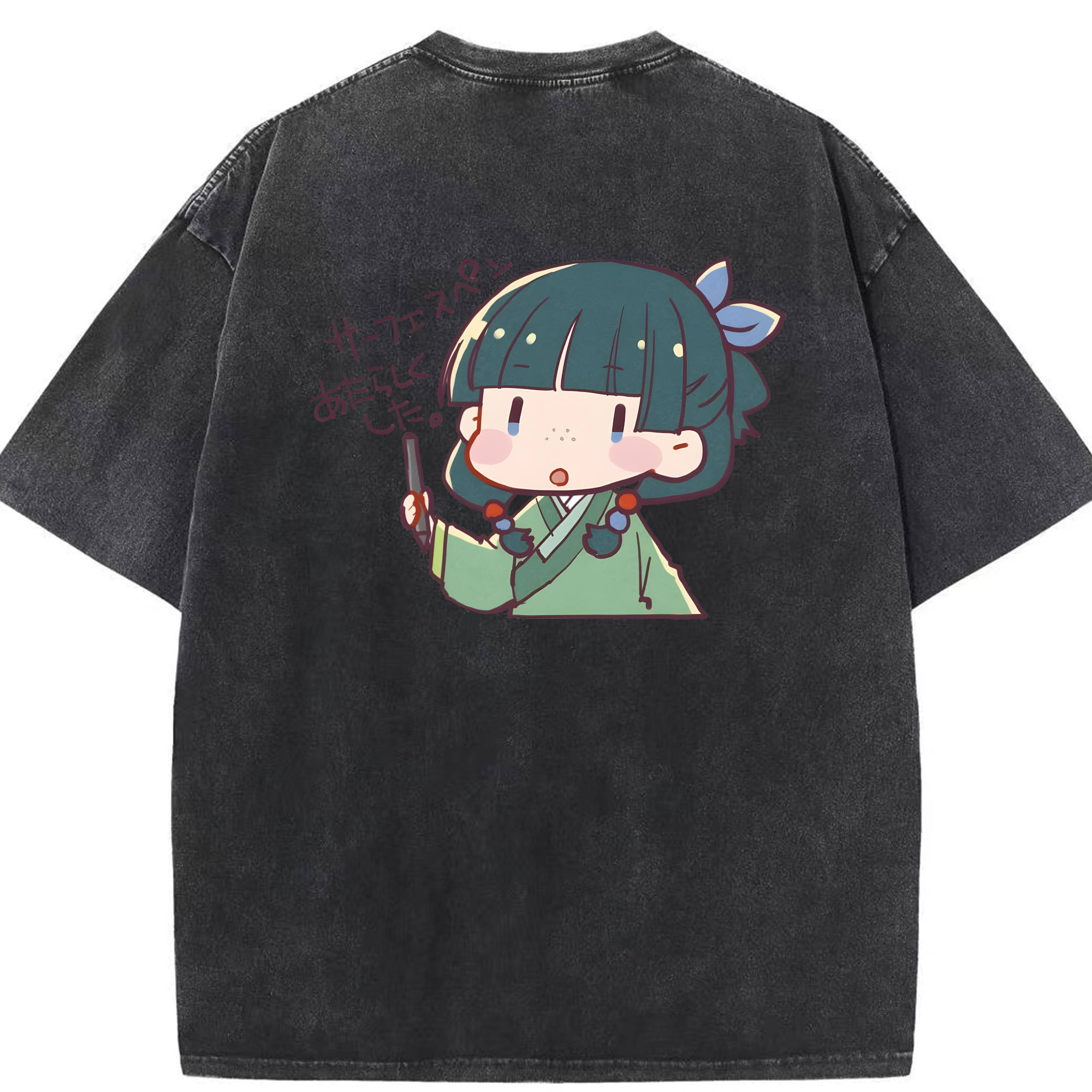 （画像用） 薬屋のひとりごと The Apothecary Diaries 綿100% ヴィンテージ風 半袖Tシャツ（背面プリント）