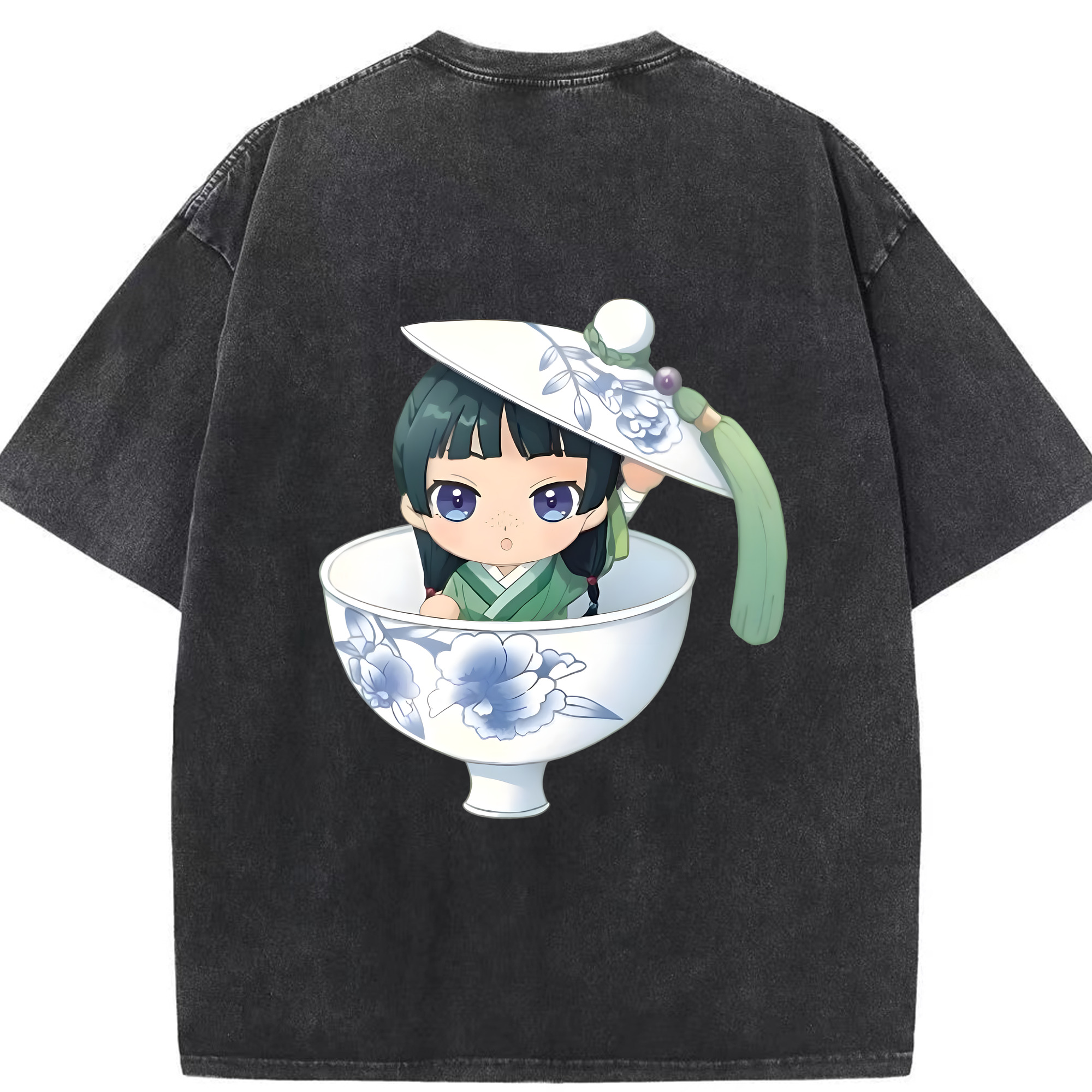 （画像用） 薬屋のひとりごと The Apothecary Diaries 綿100% ヴィンテージ風 半袖Tシャツ（背面プリント）