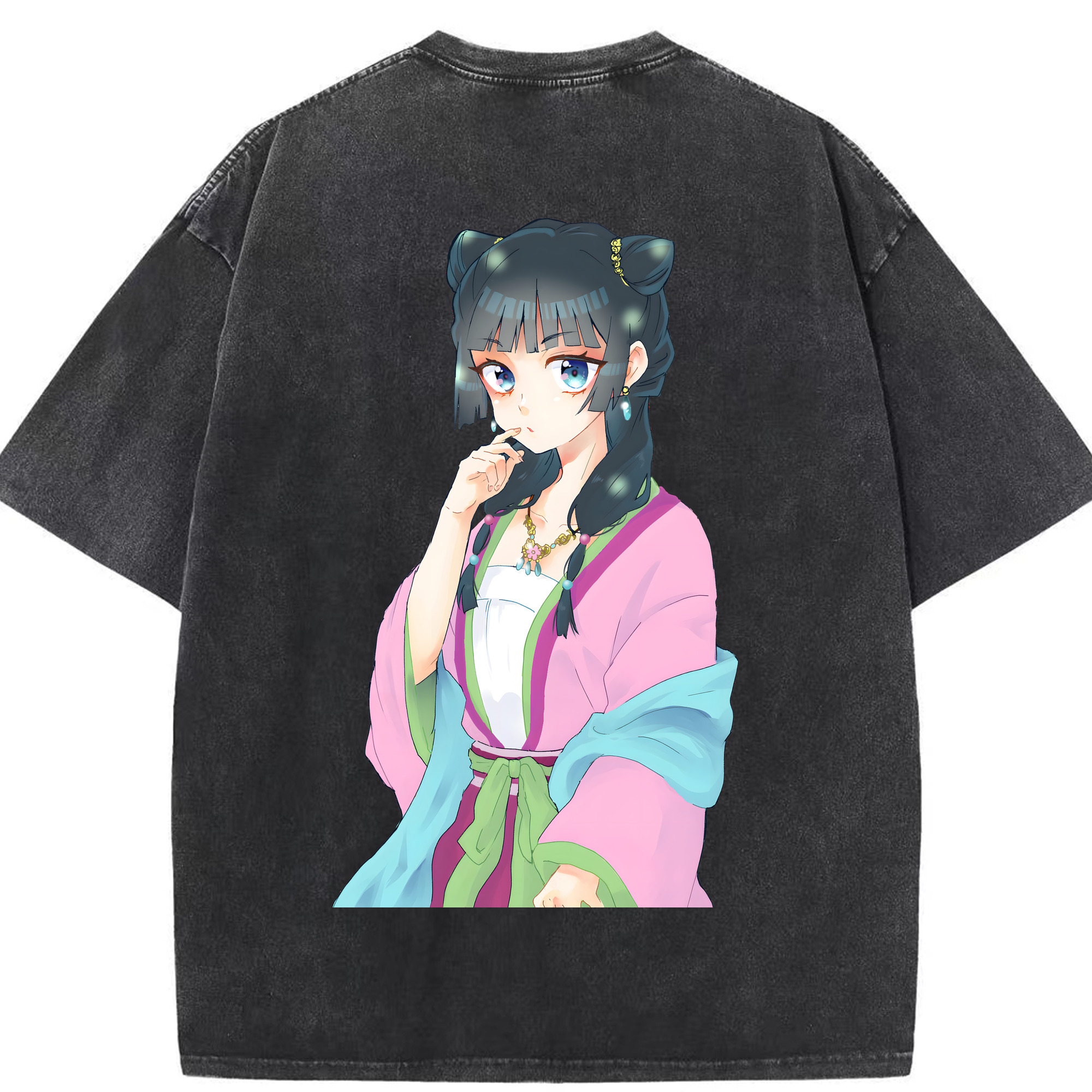 （画像用） 薬屋のひとりごと The Apothecary Diaries 綿100% ヴィンテージ風 半袖Tシャツ（背面プリント）