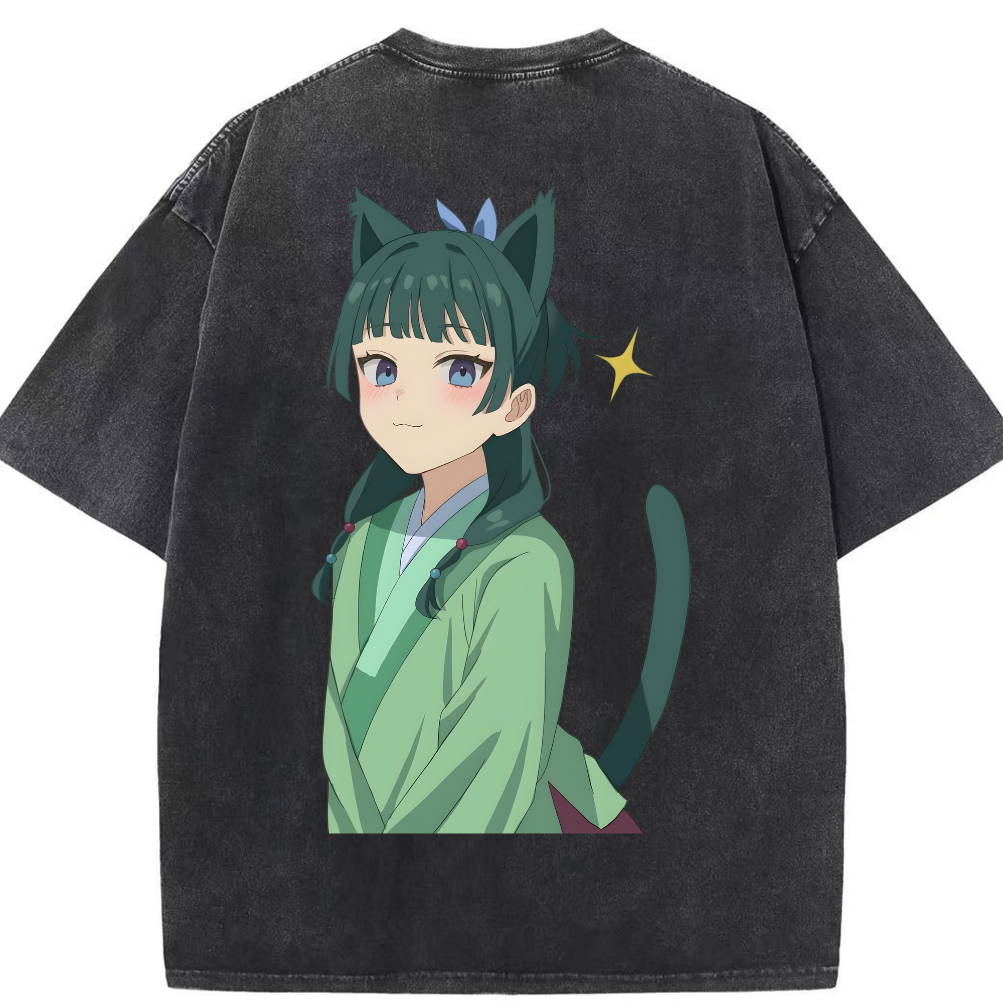 （画像用） 薬屋のひとりごと The Apothecary Diaries 綿100% ヴィンテージ風 半袖Tシャツ（背面プリント）
