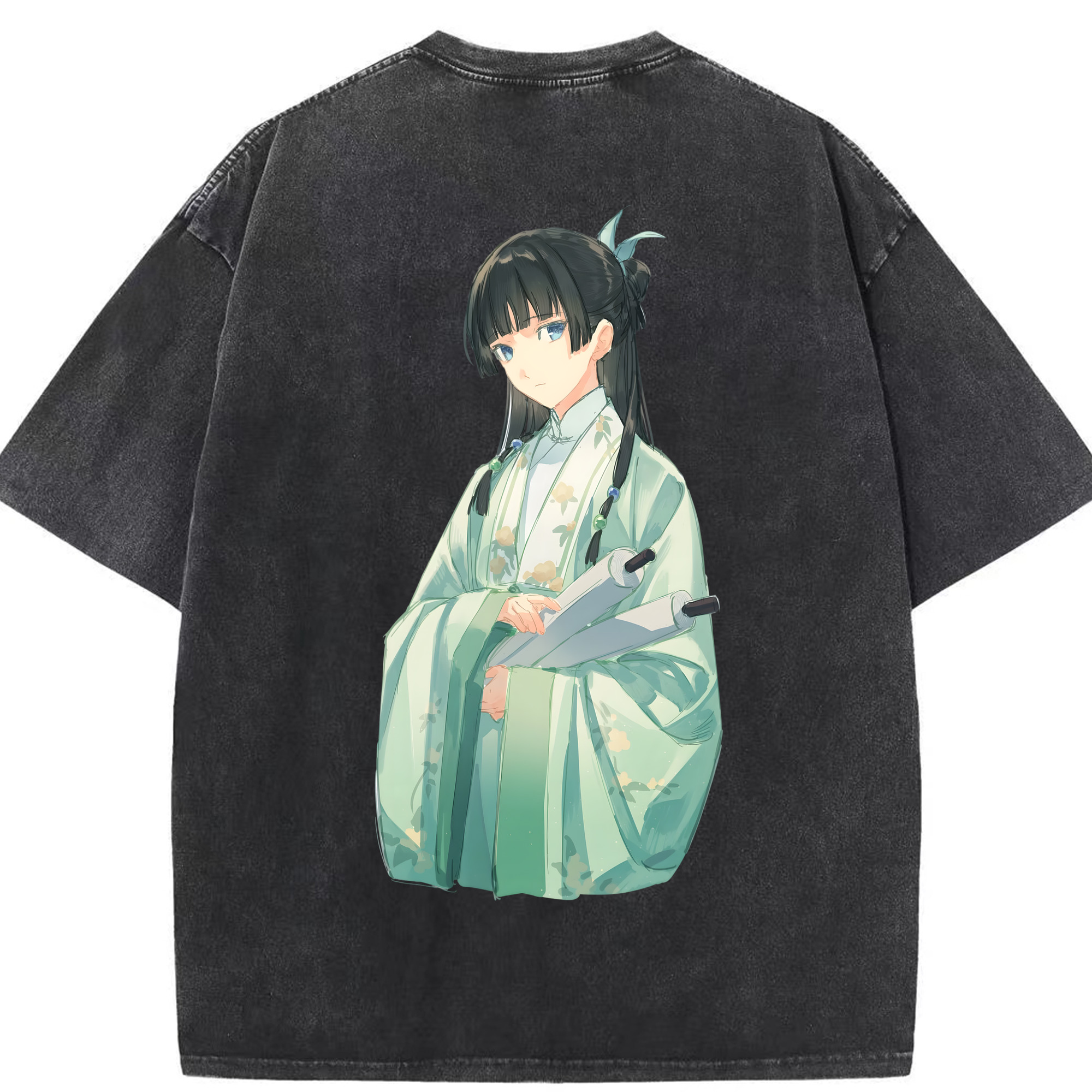 （画像用） 薬屋のひとりごと The Apothecary Diaries 綿100% ヴィンテージ風 半袖Tシャツ（背面プリント）