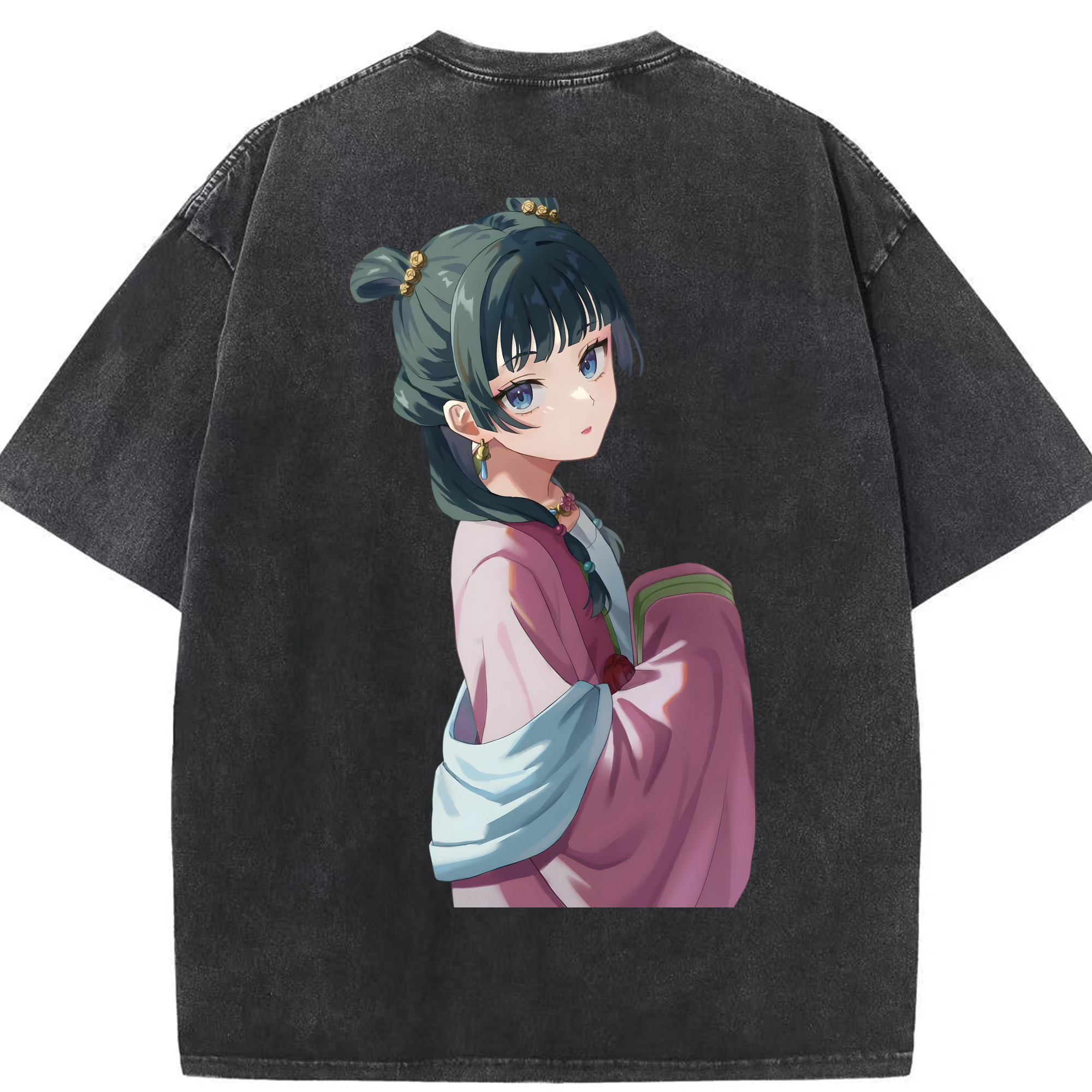 （画像用） 薬屋のひとりごと The Apothecary Diaries 綿100% ヴィンテージ風 半袖Tシャツ（背面プリント）