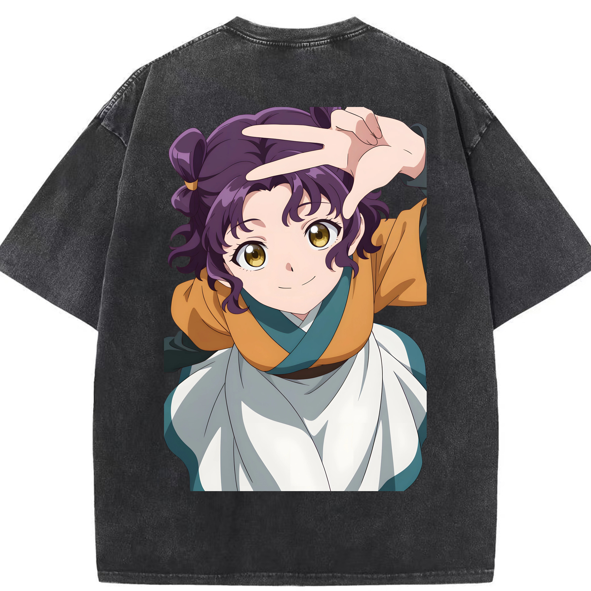 （画像用） 薬屋のひとりごと The Apothecary Diaries 綿100% ヴィンテージ風 半袖Tシャツ（背面プリント）