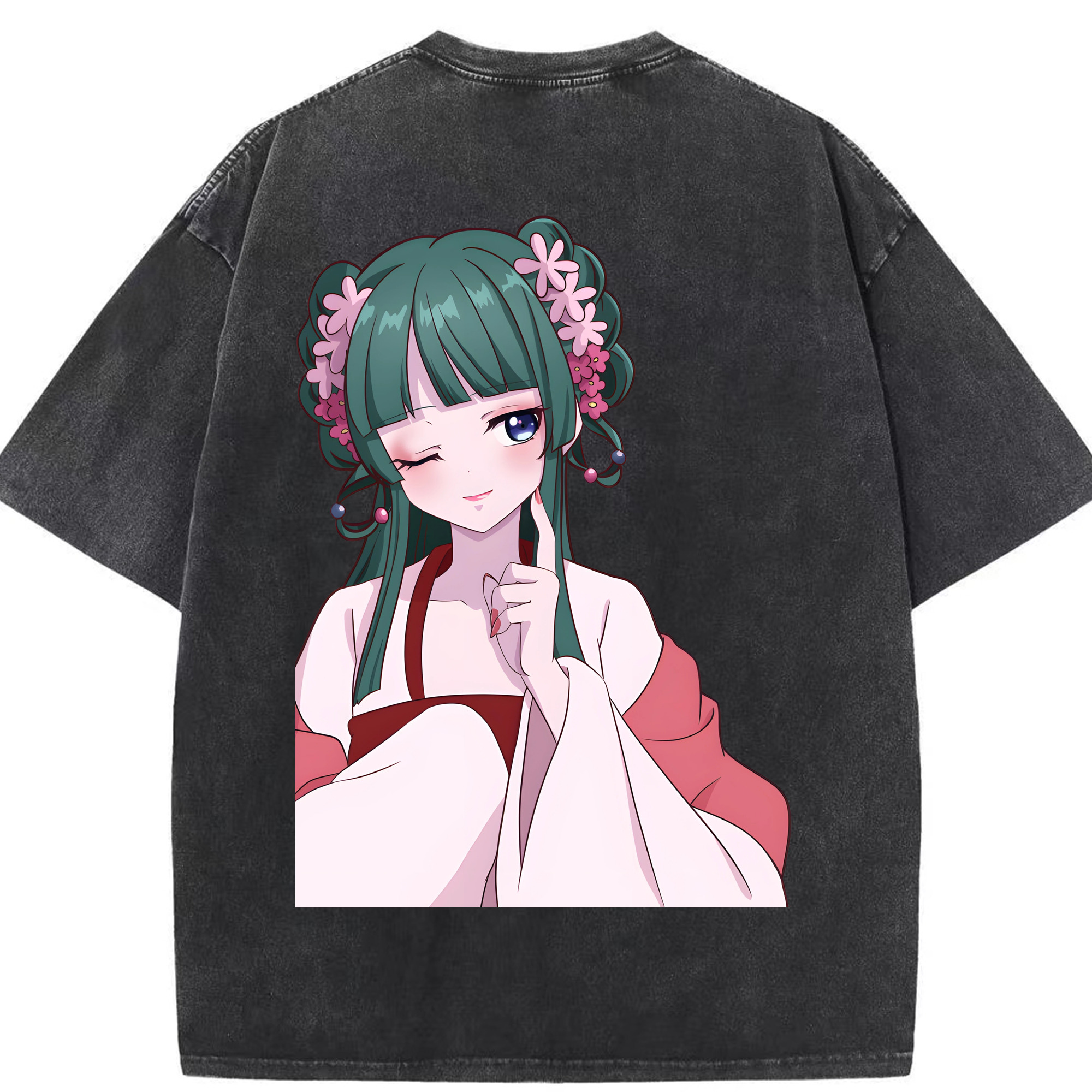 （画像用） 薬屋のひとりごと The Apothecary Diaries 綿100% ヴィンテージ風 半袖Tシャツ（背面プリント）
