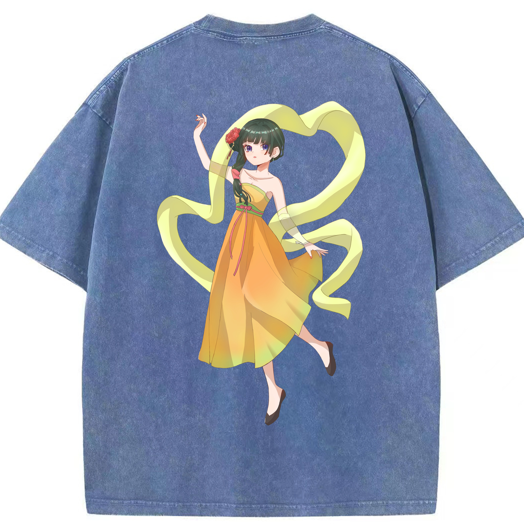 （画像用） 薬屋のひとりごと The Apothecary Diaries 綿100% ヴィンテージ風 半袖Tシャツ（背面プリント）