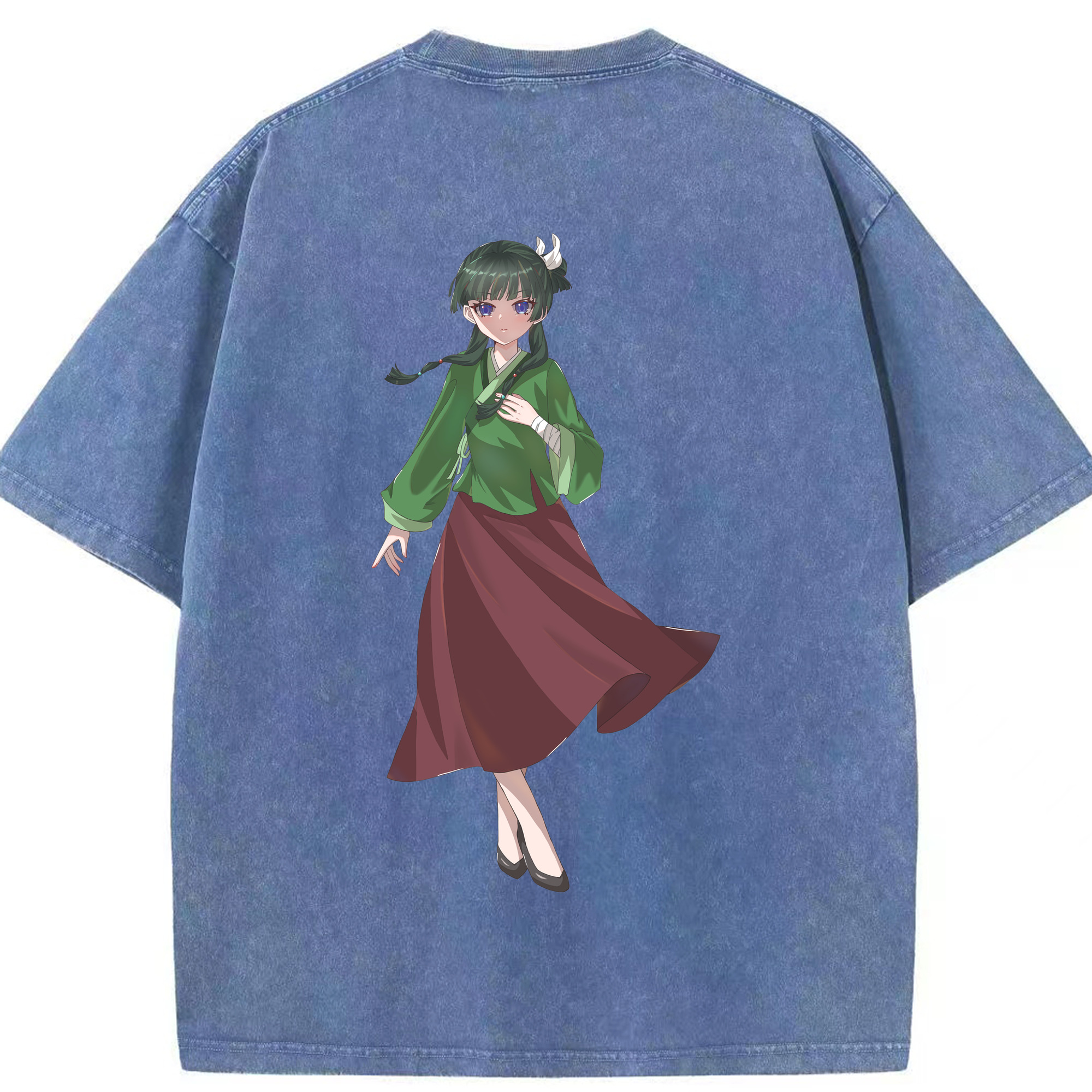 （画像用） 薬屋のひとりごと The Apothecary Diaries 綿100% ヴィンテージ風 半袖Tシャツ（背面プリント）