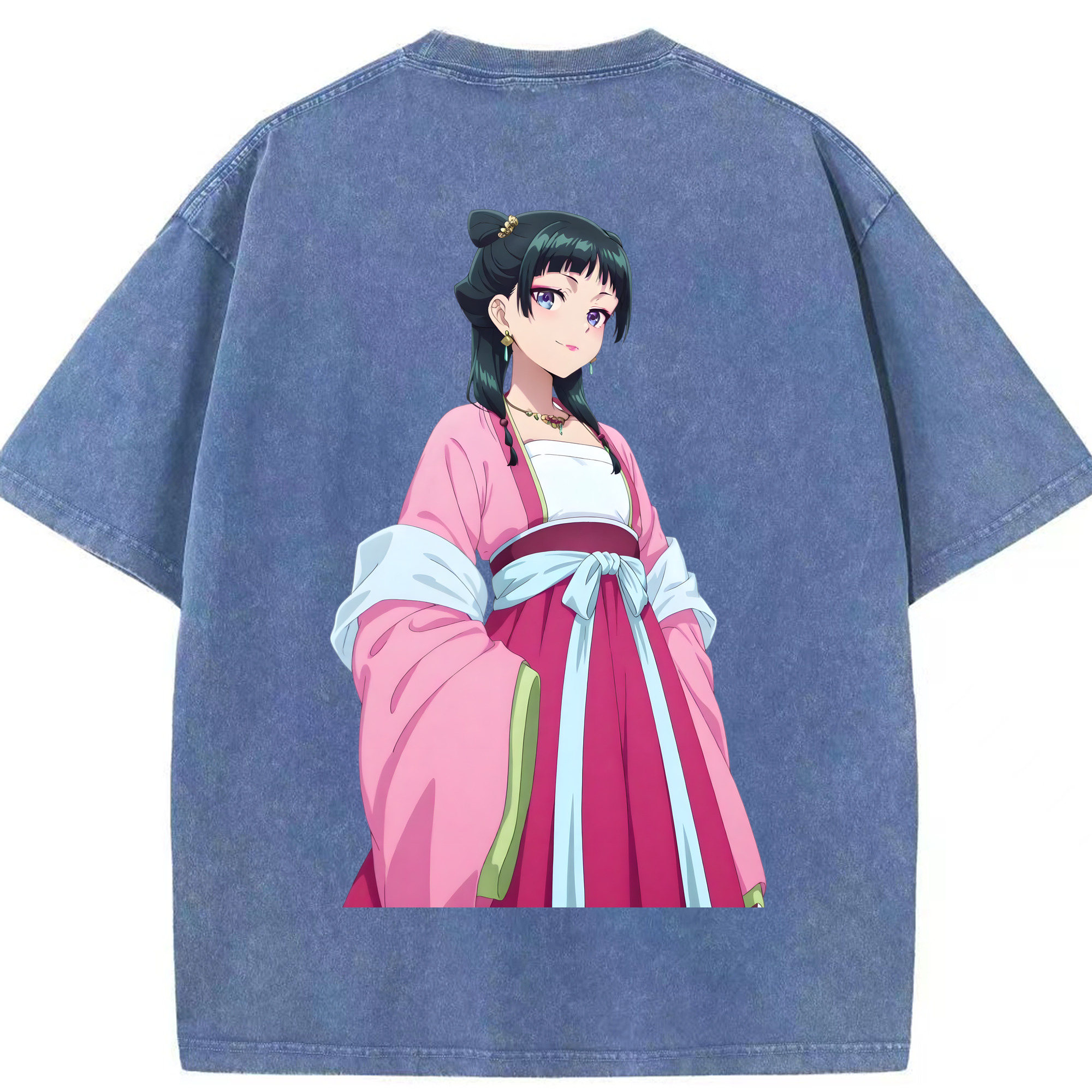 （画像用） 薬屋のひとりごと The Apothecary Diaries 綿100% ヴィンテージ風 半袖Tシャツ（背面プリント）