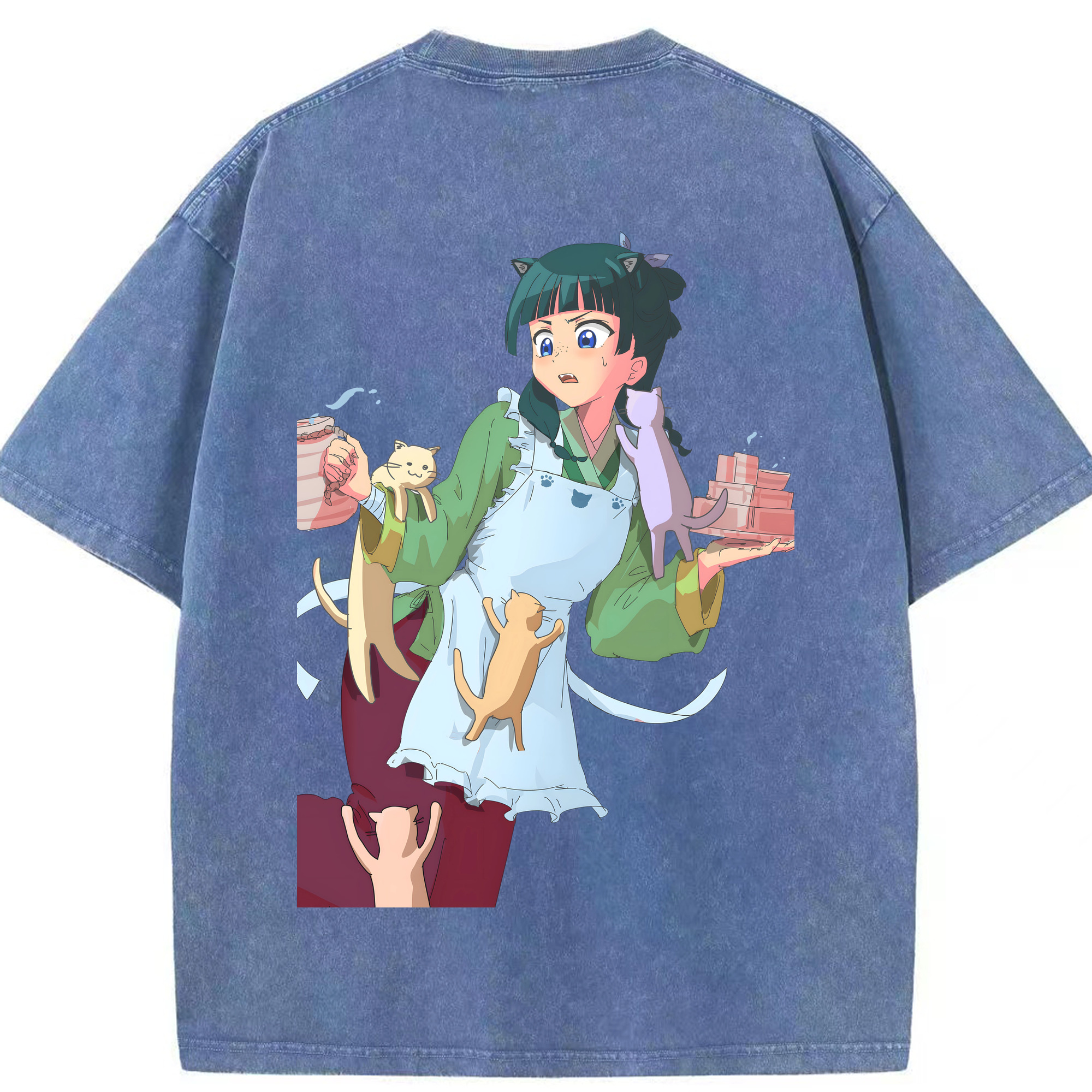 （画像用） 薬屋のひとりごと The Apothecary Diaries 綿100% ヴィンテージ風 半袖Tシャツ（背面プリント）