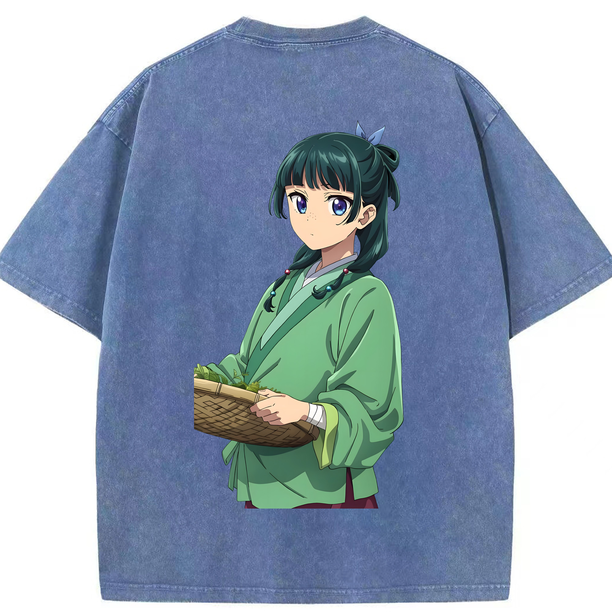 （画像用） 薬屋のひとりごと The Apothecary Diaries 綿100% ヴィンテージ風 半袖Tシャツ（背面プリント）