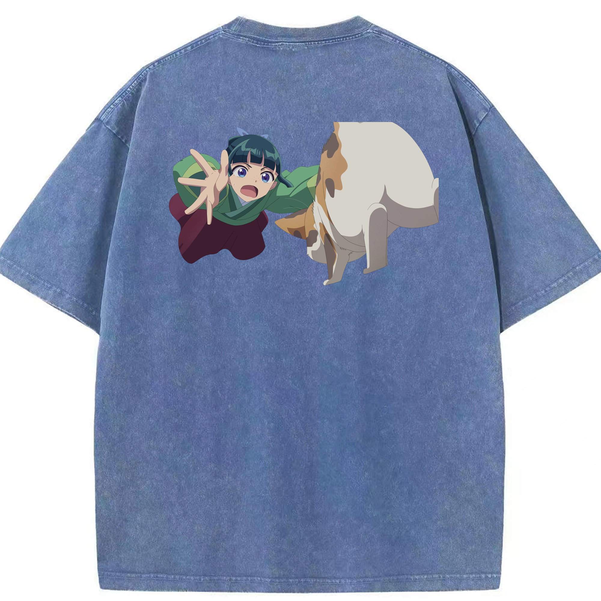 （画像用） 薬屋のひとりごと The Apothecary Diaries 綿100% ヴィンテージ風 半袖Tシャツ（背面プリント）