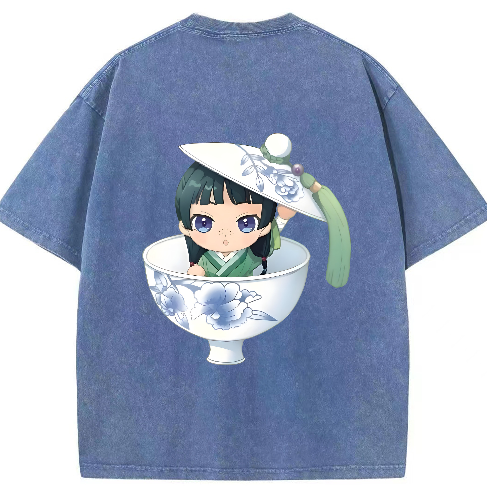 （画像用） 薬屋のひとりごと The Apothecary Diaries 綿100% ヴィンテージ風 半袖Tシャツ（背面プリント）