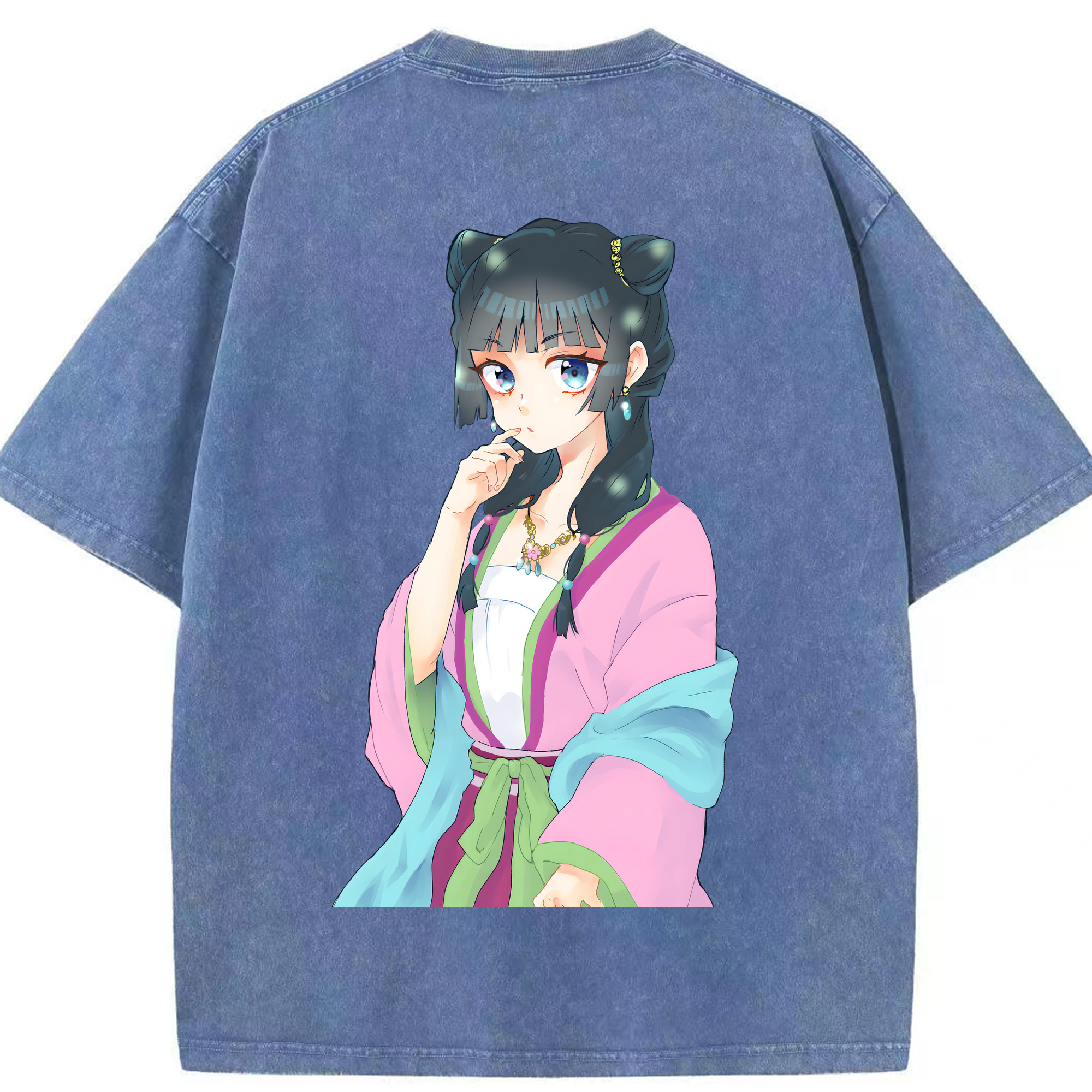 （画像用） 薬屋のひとりごと The Apothecary Diaries 綿100% ヴィンテージ風 半袖Tシャツ（背面プリント）