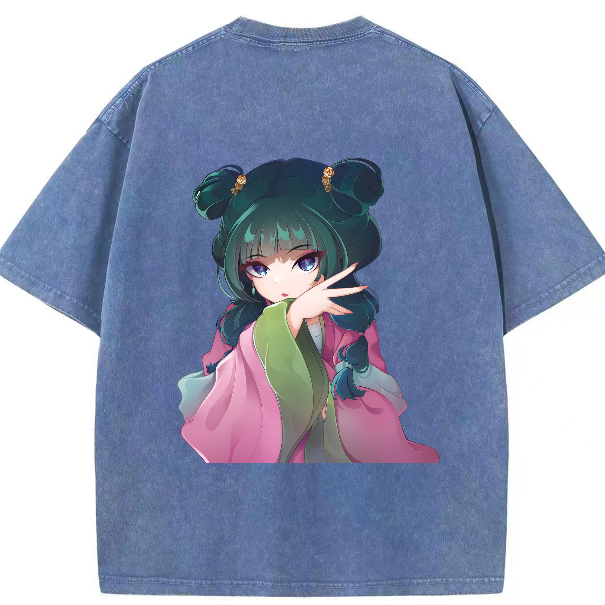 （画像用） 薬屋のひとりごと The Apothecary Diaries 綿100% ヴィンテージ風 半袖Tシャツ（背面プリント）