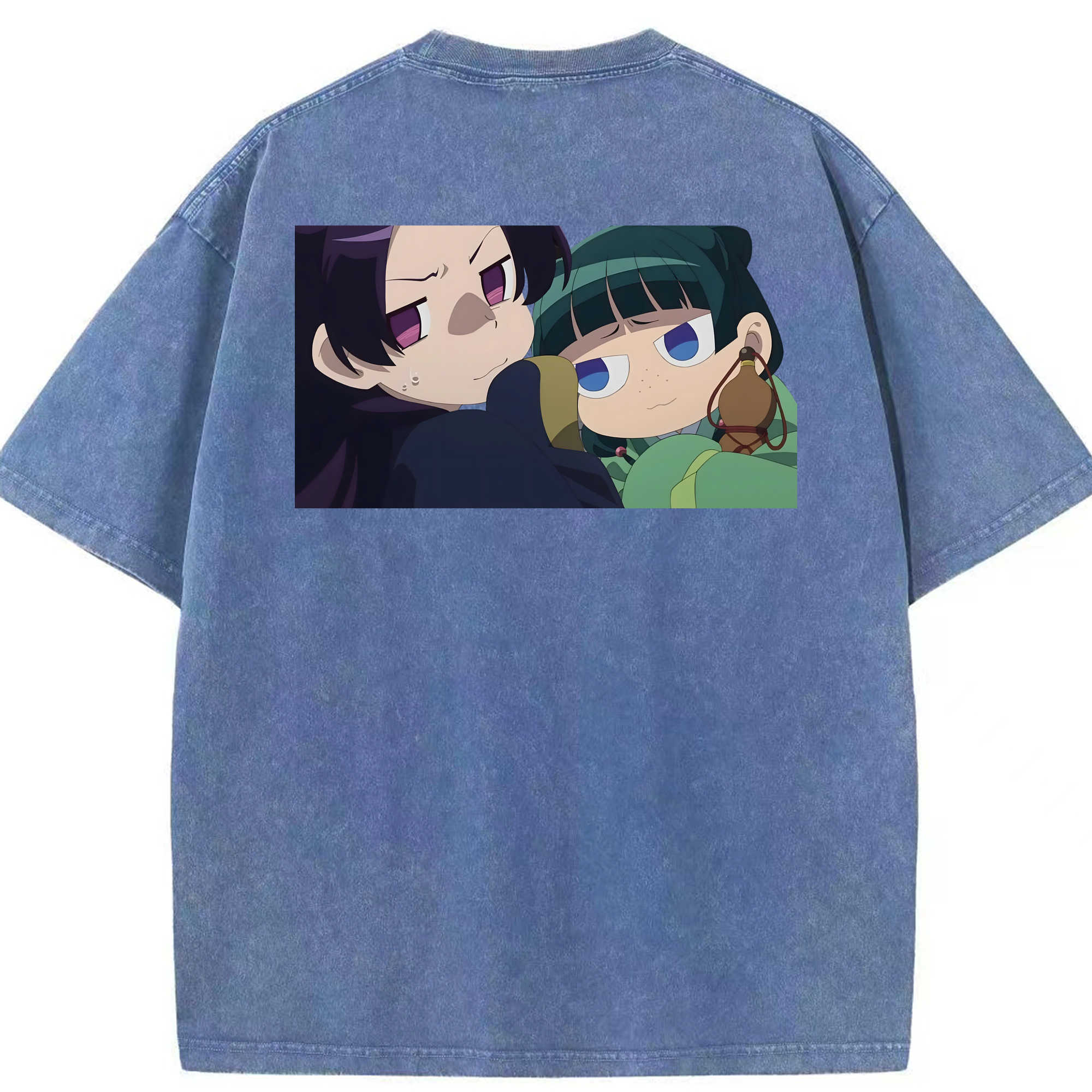 （画像用） 薬屋のひとりごと The Apothecary Diaries 綿100% ヴィンテージ風 半袖Tシャツ（背面プリント）