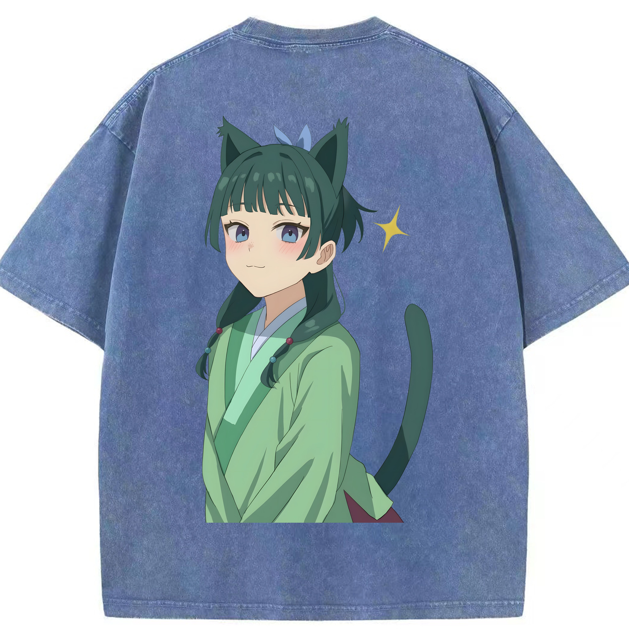 （画像用） 薬屋のひとりごと The Apothecary Diaries 綿100% ヴィンテージ風 半袖Tシャツ（背面プリント）