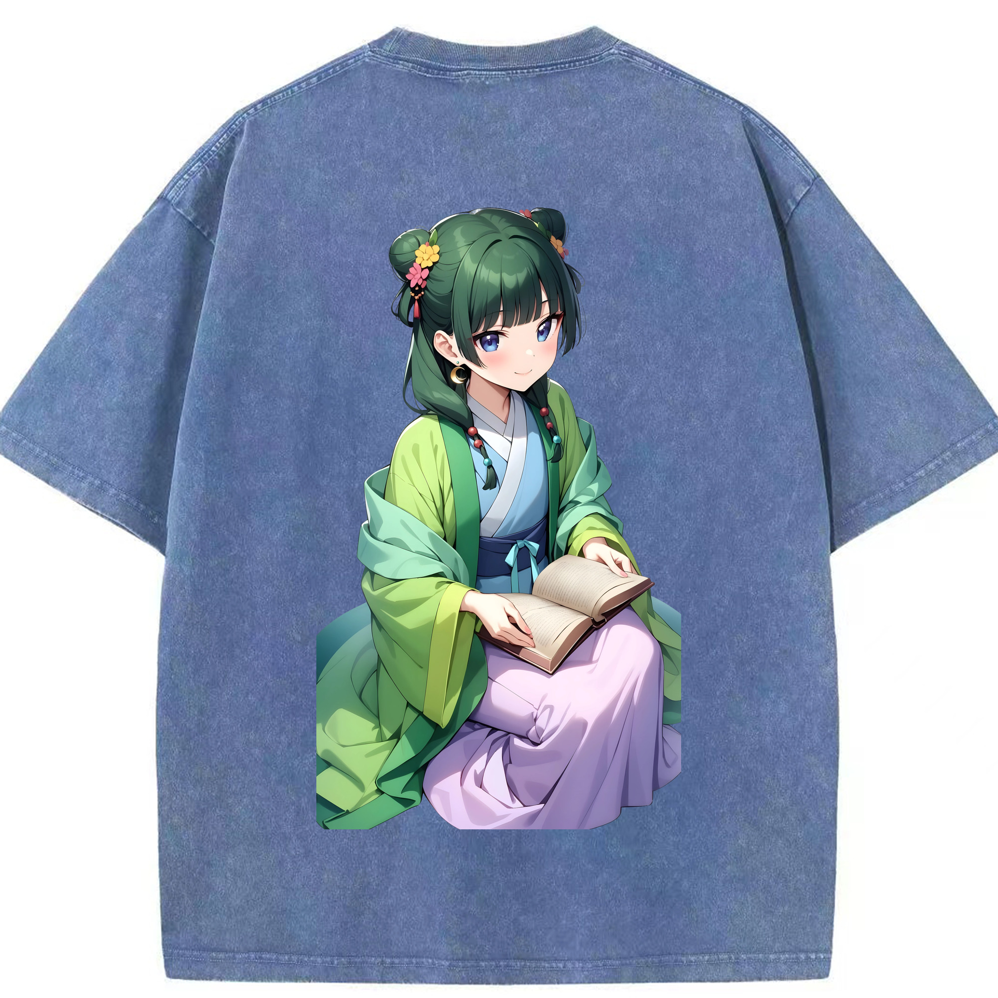 （画像用） 薬屋のひとりごと The Apothecary Diaries 綿100% ヴィンテージ風 半袖Tシャツ（背面プリント）
