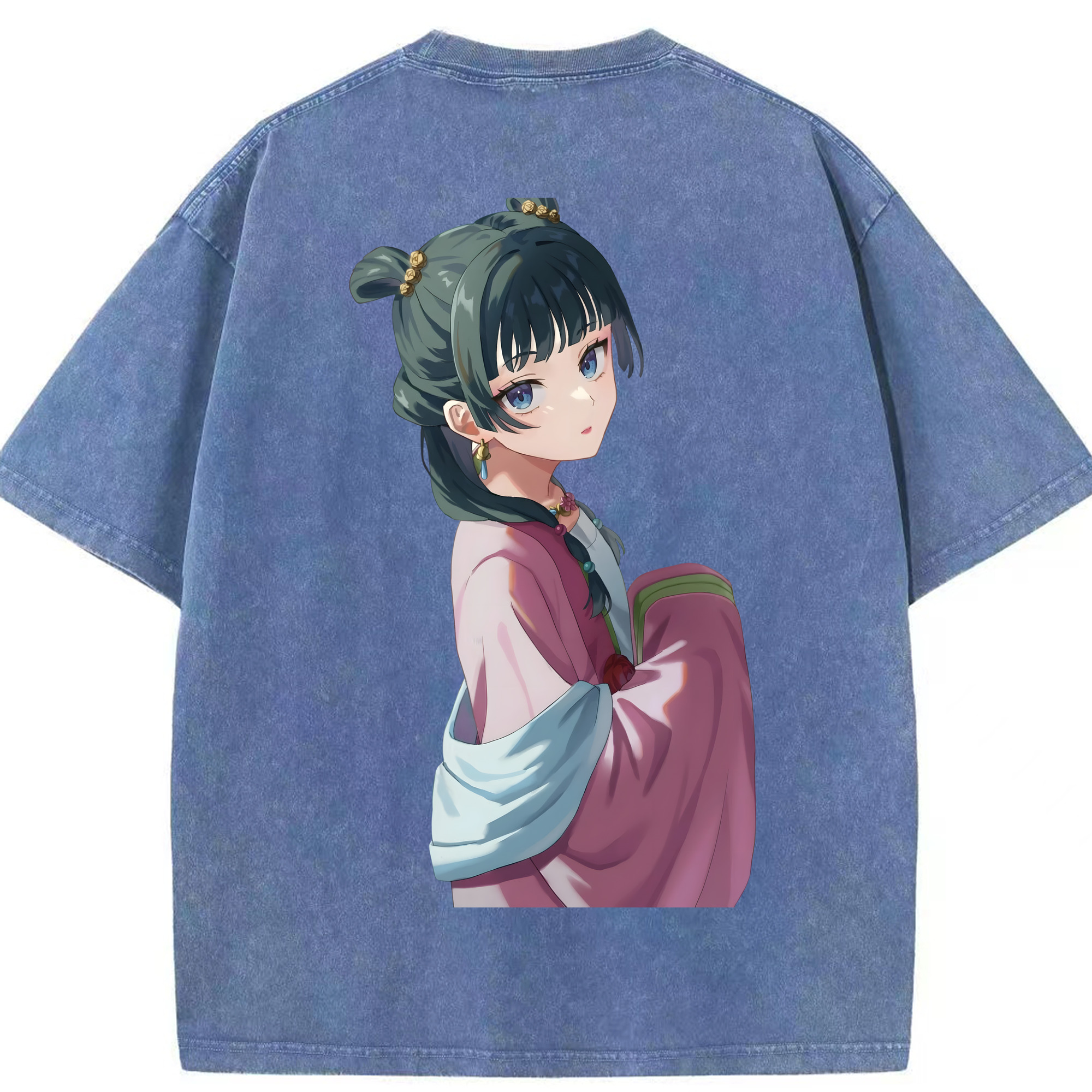 （画像用） 薬屋のひとりごと The Apothecary Diaries 綿100% ヴィンテージ風 半袖Tシャツ（背面プリント）