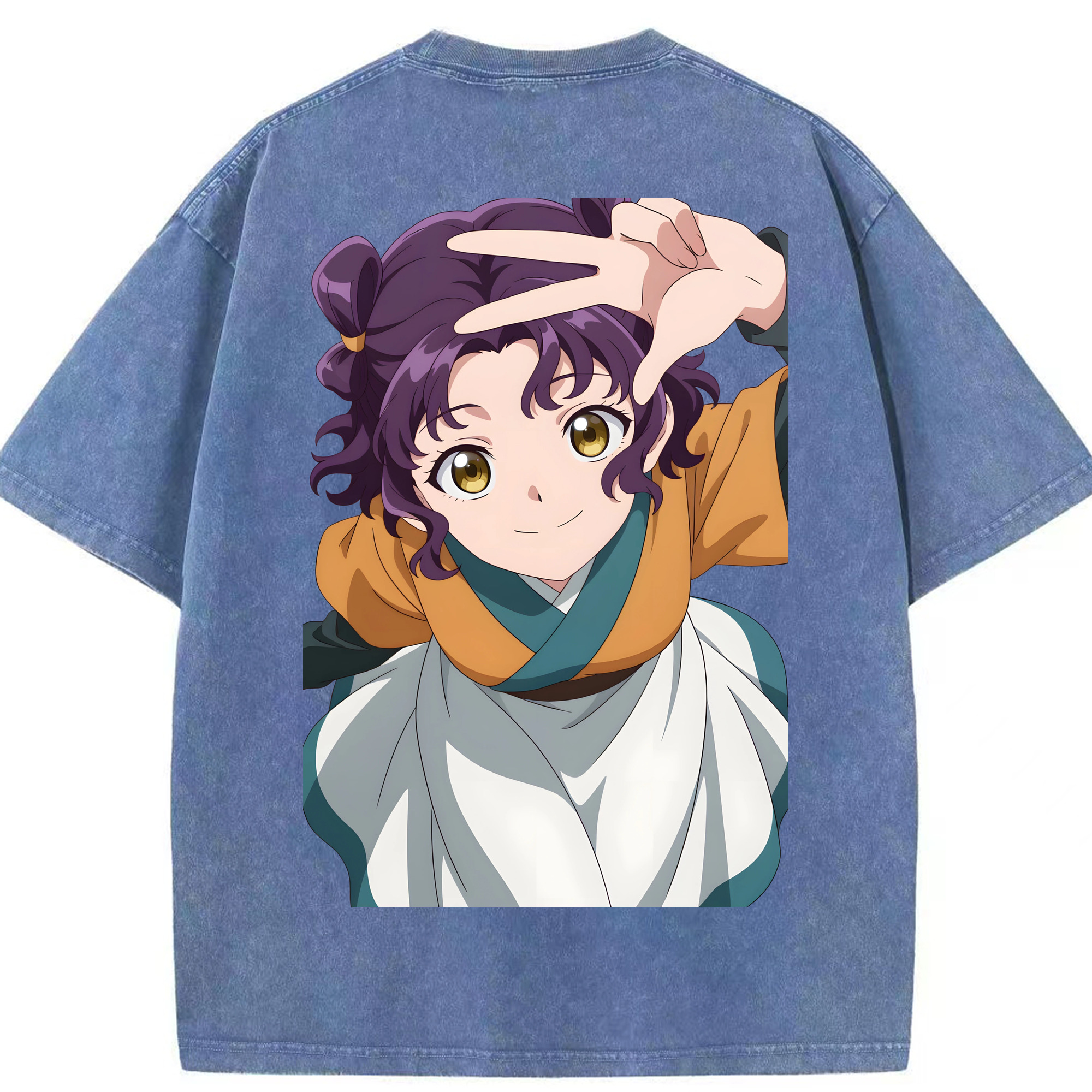 （画像用） 薬屋のひとりごと The Apothecary Diaries 綿100% ヴィンテージ風 半袖Tシャツ（背面プリント）