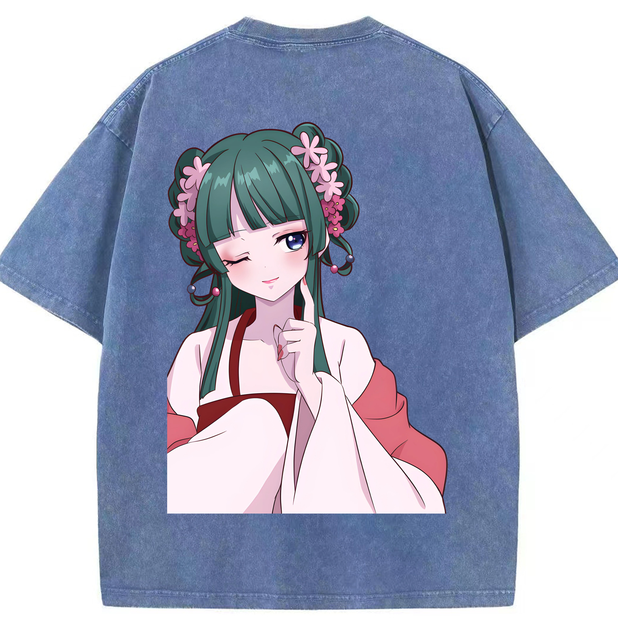 （画像用） 薬屋のひとりごと The Apothecary Diaries 綿100% ヴィンテージ風 半袖Tシャツ（背面プリント）