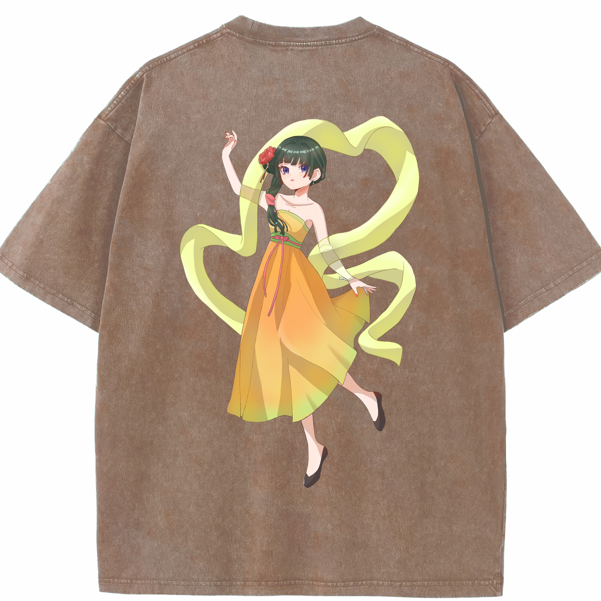 （画像用） 薬屋のひとりごと The Apothecary Diaries 綿100% ヴィンテージ風 半袖Tシャツ（背面プリント）