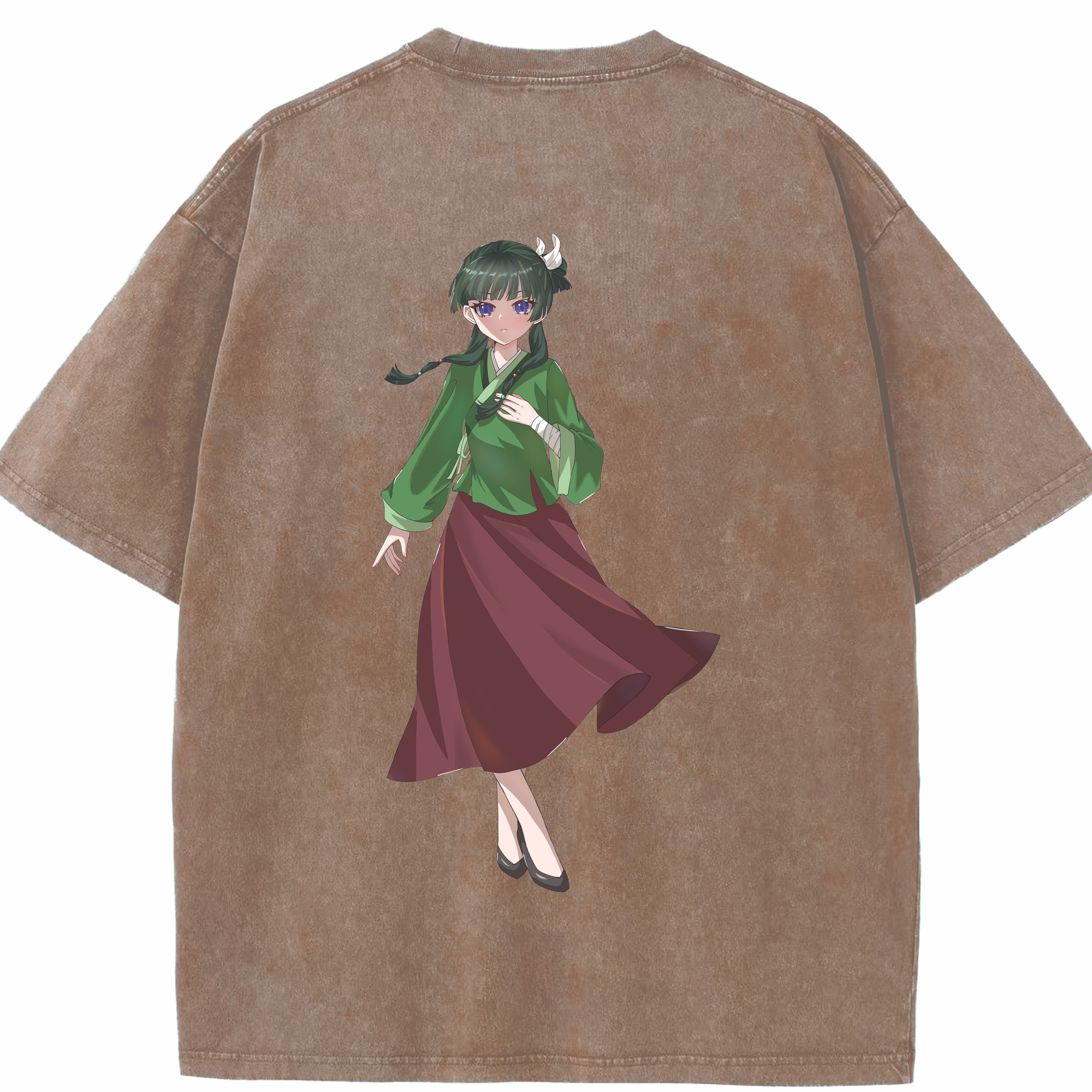 （画像用） 薬屋のひとりごと The Apothecary Diaries 綿100% ヴィンテージ風 半袖Tシャツ（背面プリント）