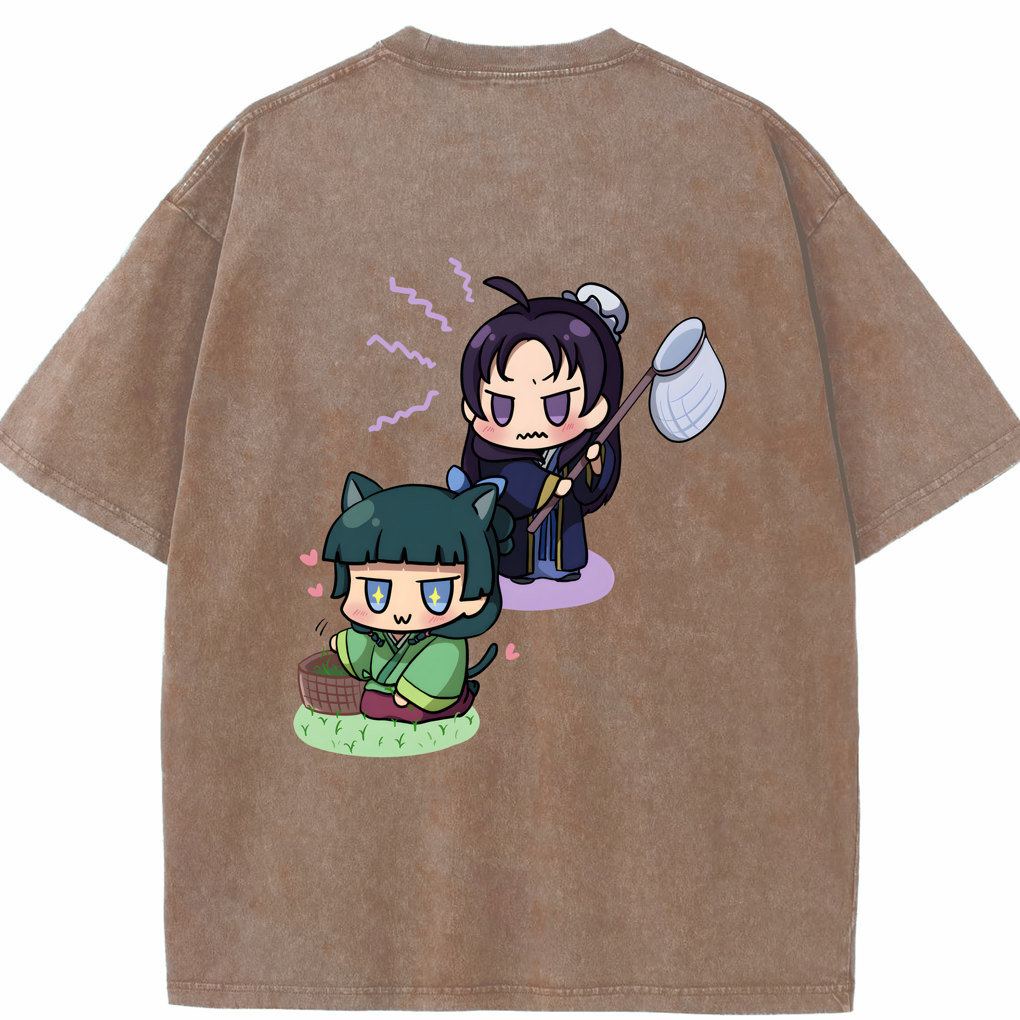 （画像用） 薬屋のひとりごと The Apothecary Diaries 綿100% ヴィンテージ風 半袖Tシャツ（背面プリント）