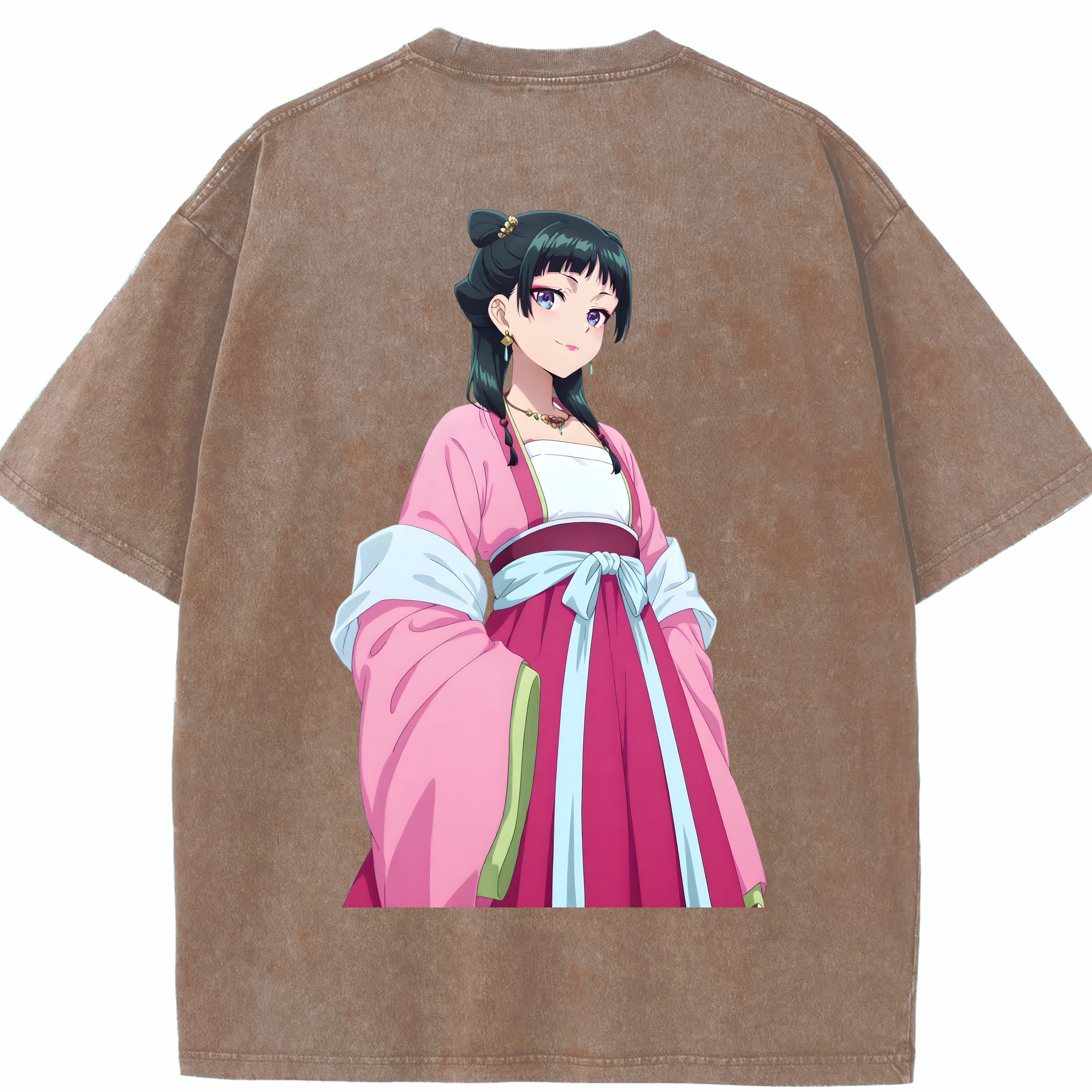 （画像用） 薬屋のひとりごと The Apothecary Diaries 綿100% ヴィンテージ風 半袖Tシャツ（背面プリント）