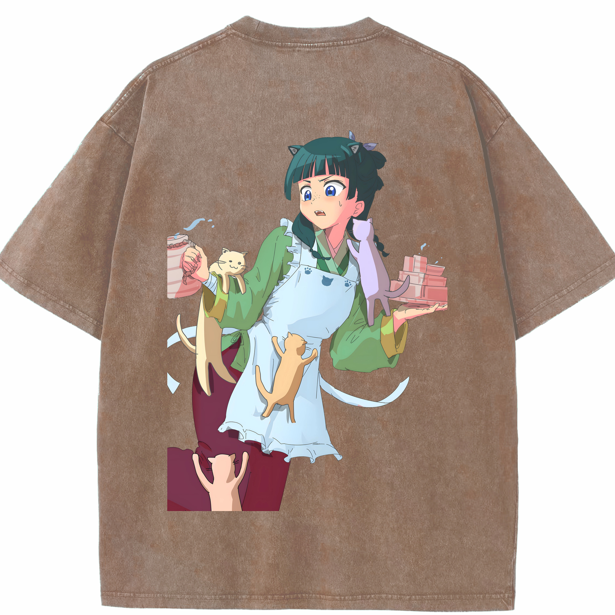 （画像用） 薬屋のひとりごと The Apothecary Diaries 綿100% ヴィンテージ風 半袖Tシャツ（背面プリント）