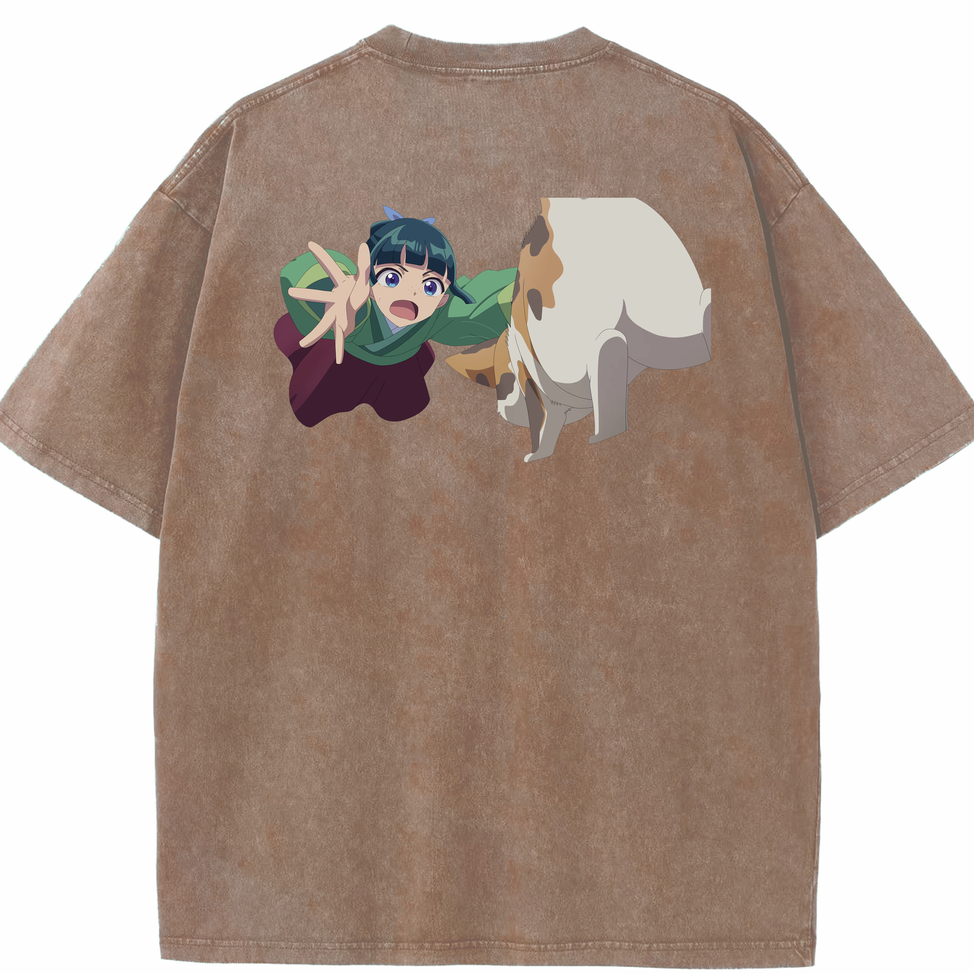 （画像用） 薬屋のひとりごと The Apothecary Diaries 綿100% ヴィンテージ風 半袖Tシャツ（背面プリント）