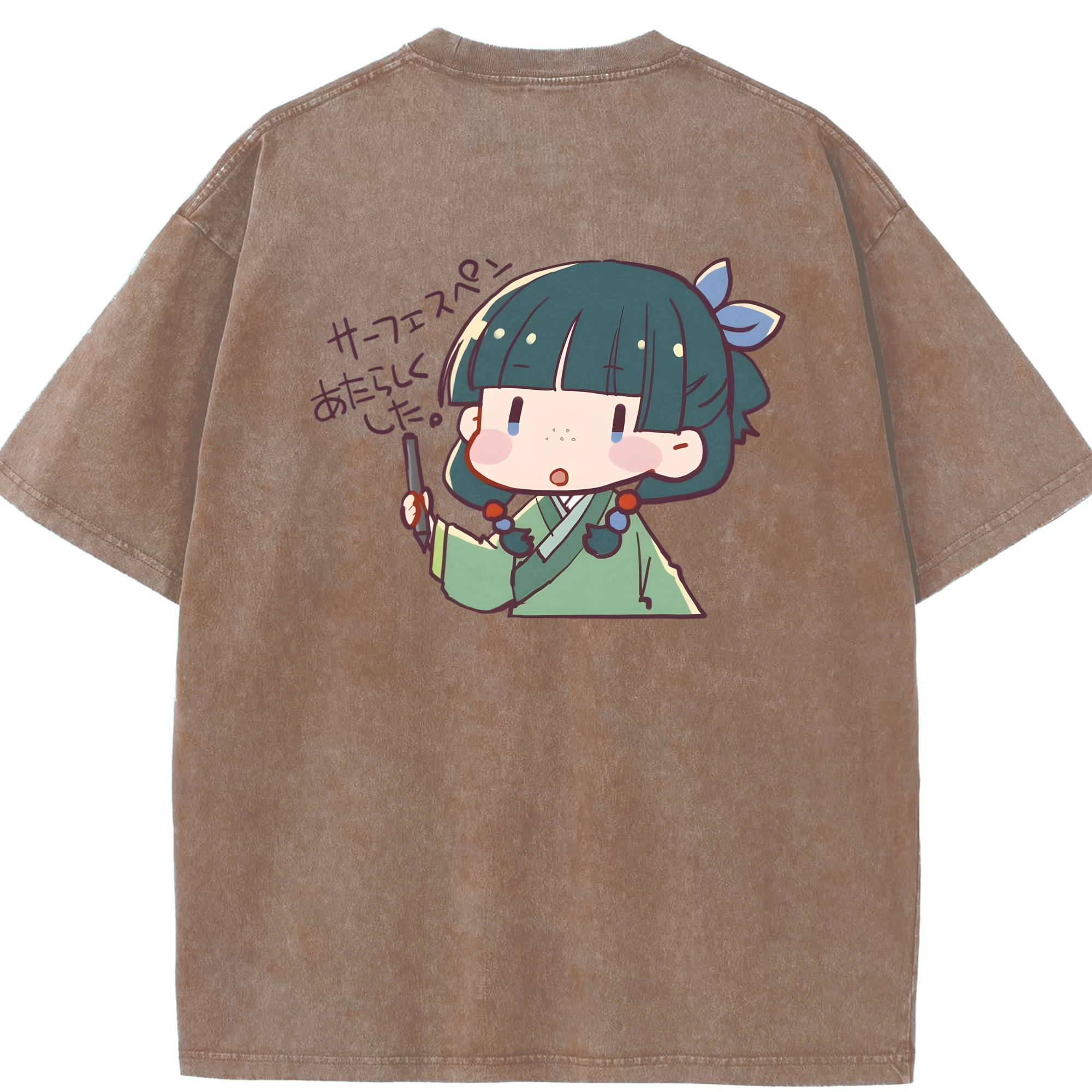 （画像用） 薬屋のひとりごと The Apothecary Diaries 綿100% ヴィンテージ風 半袖Tシャツ（背面プリント）