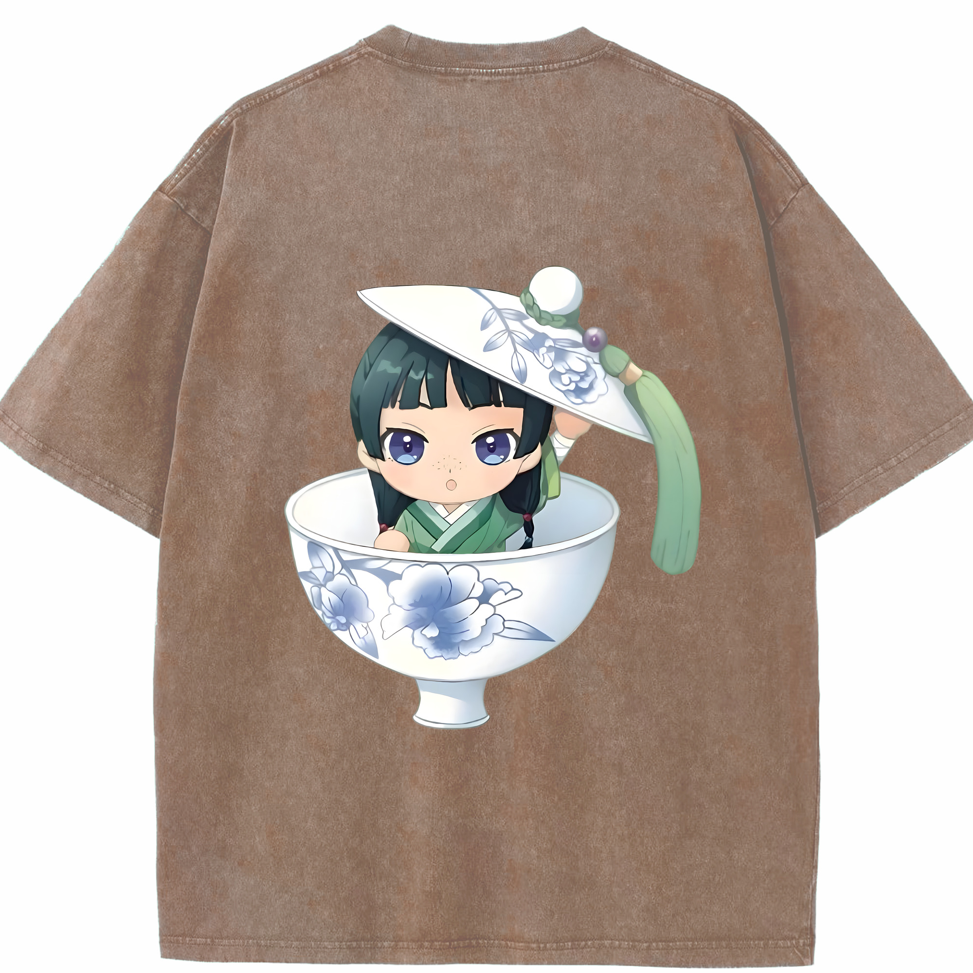 （画像用） 薬屋のひとりごと The Apothecary Diaries 綿100% ヴィンテージ風 半袖Tシャツ（背面プリント）