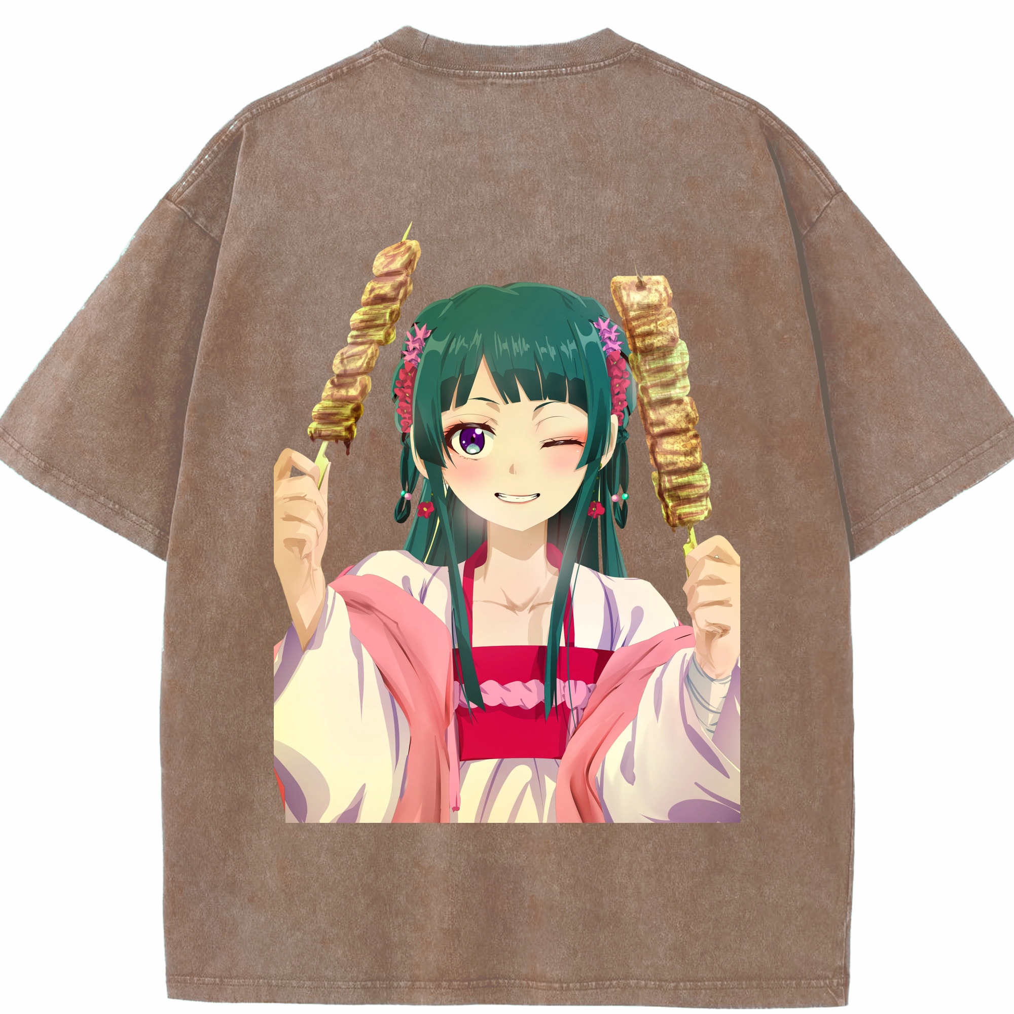 （画像用） 薬屋のひとりごと The Apothecary Diaries 綿100% ヴィンテージ風 半袖Tシャツ（背面プリント）