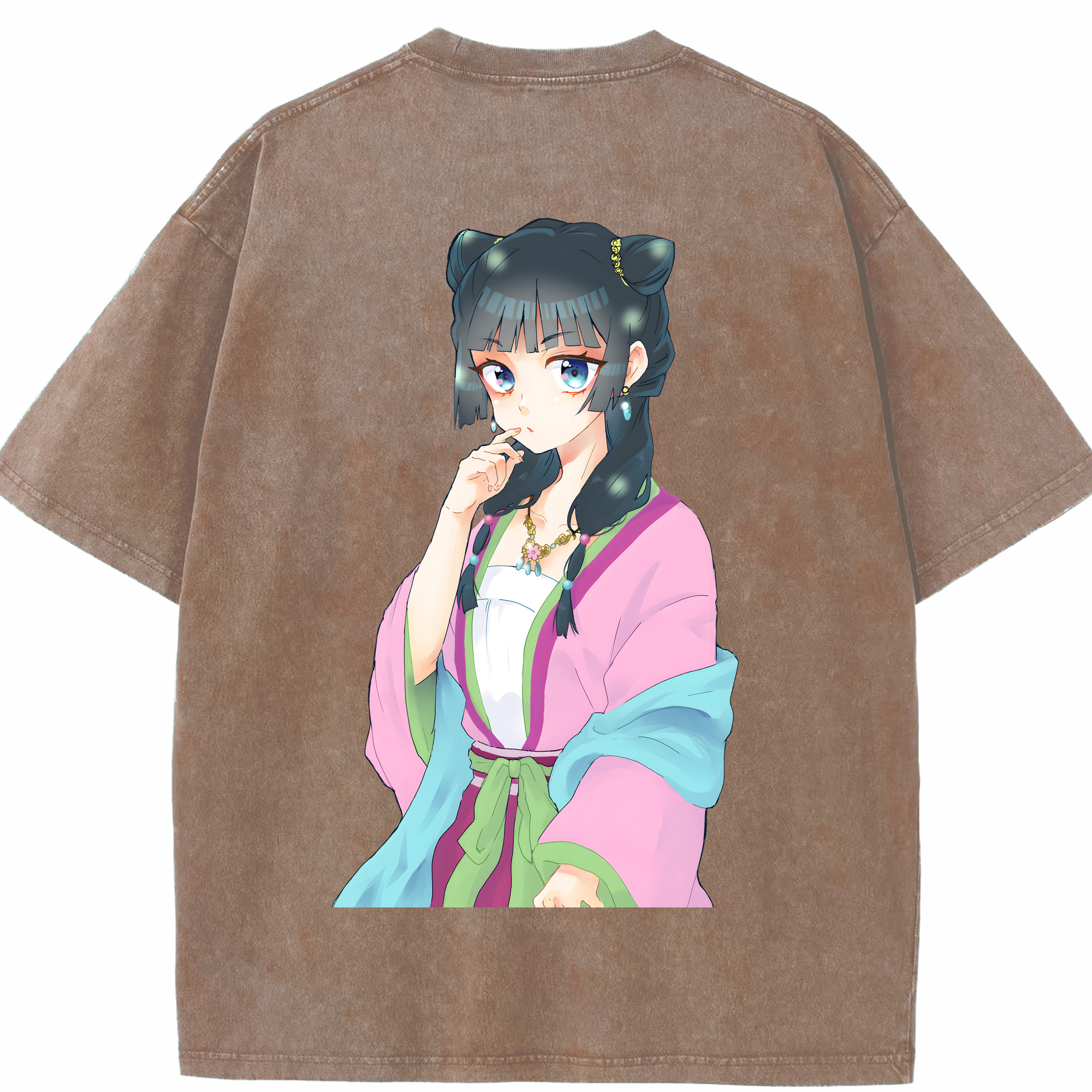 （画像用） 薬屋のひとりごと The Apothecary Diaries 綿100% ヴィンテージ風 半袖Tシャツ（背面プリント）