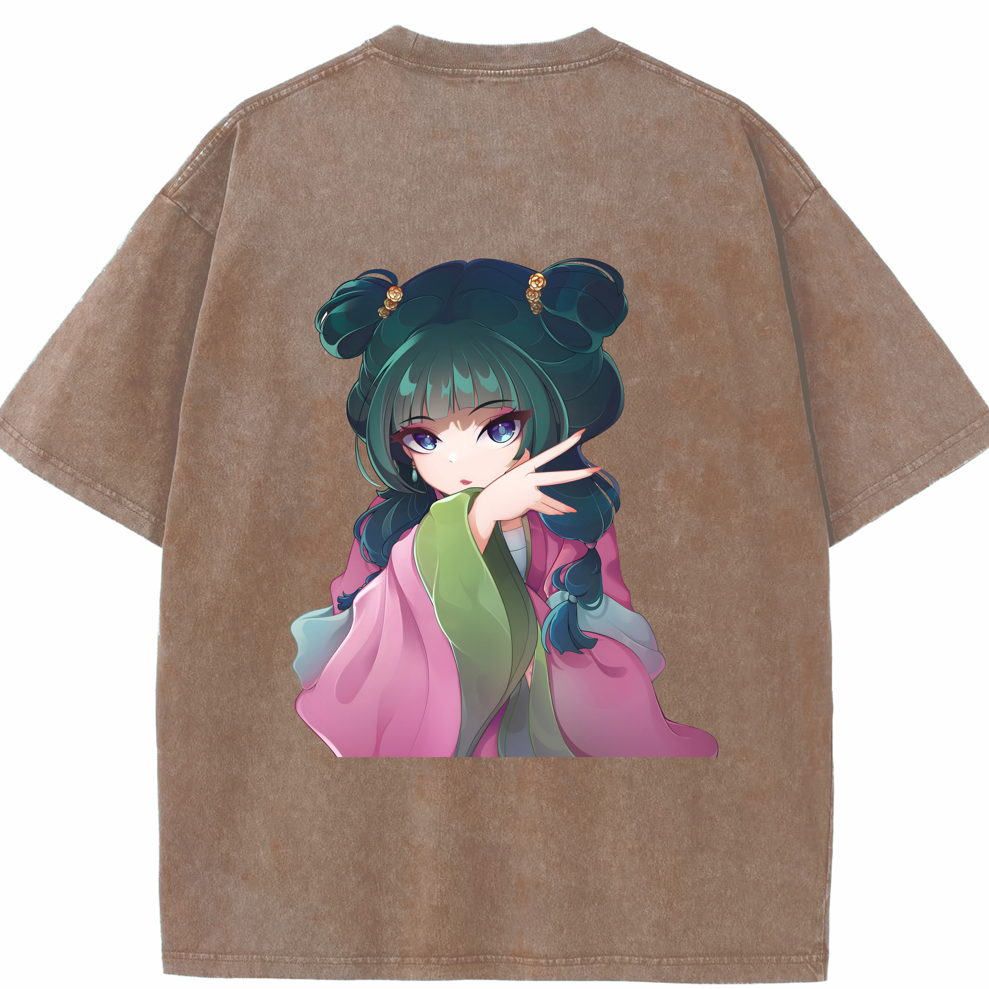 （画像用） 薬屋のひとりごと The Apothecary Diaries 綿100% ヴィンテージ風 半袖Tシャツ（背面プリント）