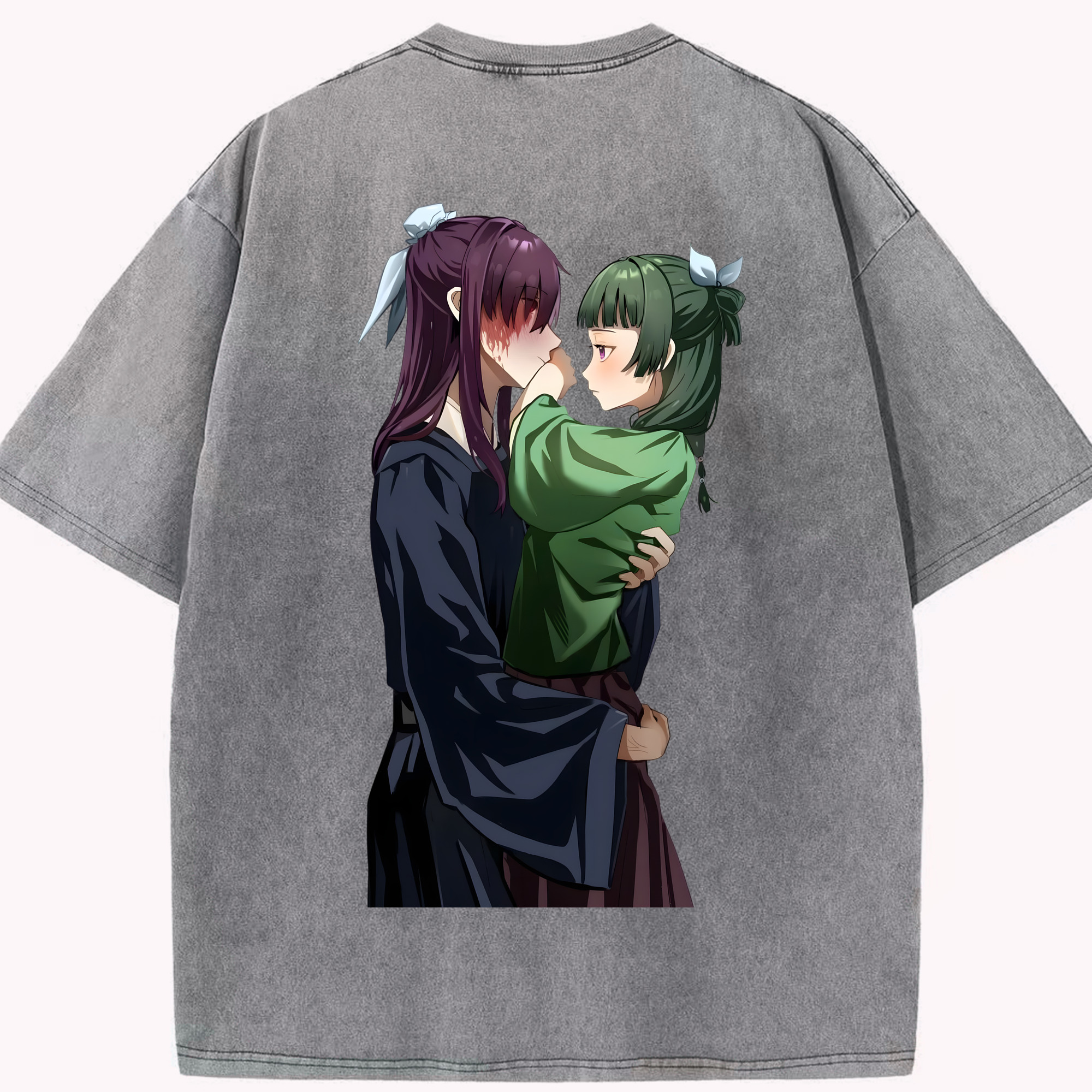 （画像用） 薬屋のひとりごと The Apothecary Diaries 綿100% ヴィンテージ風 半袖Tシャツ（背面プリント）
