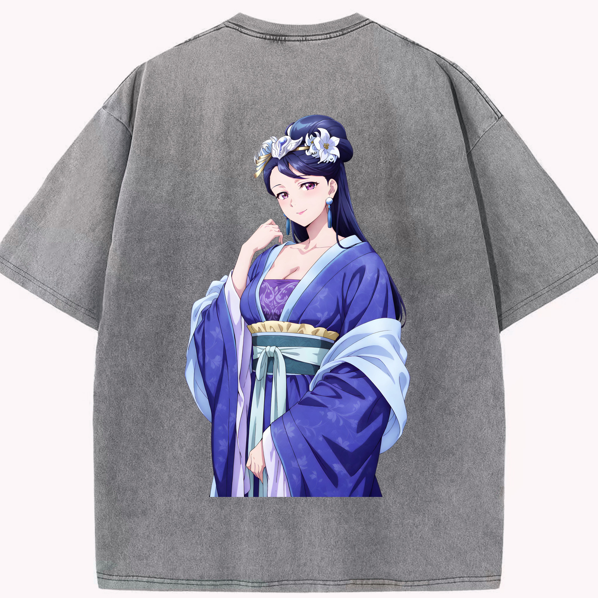（画像用） 薬屋のひとりごと The Apothecary Diaries 綿100% ヴィンテージ風 半袖Tシャツ（背面プリント）
