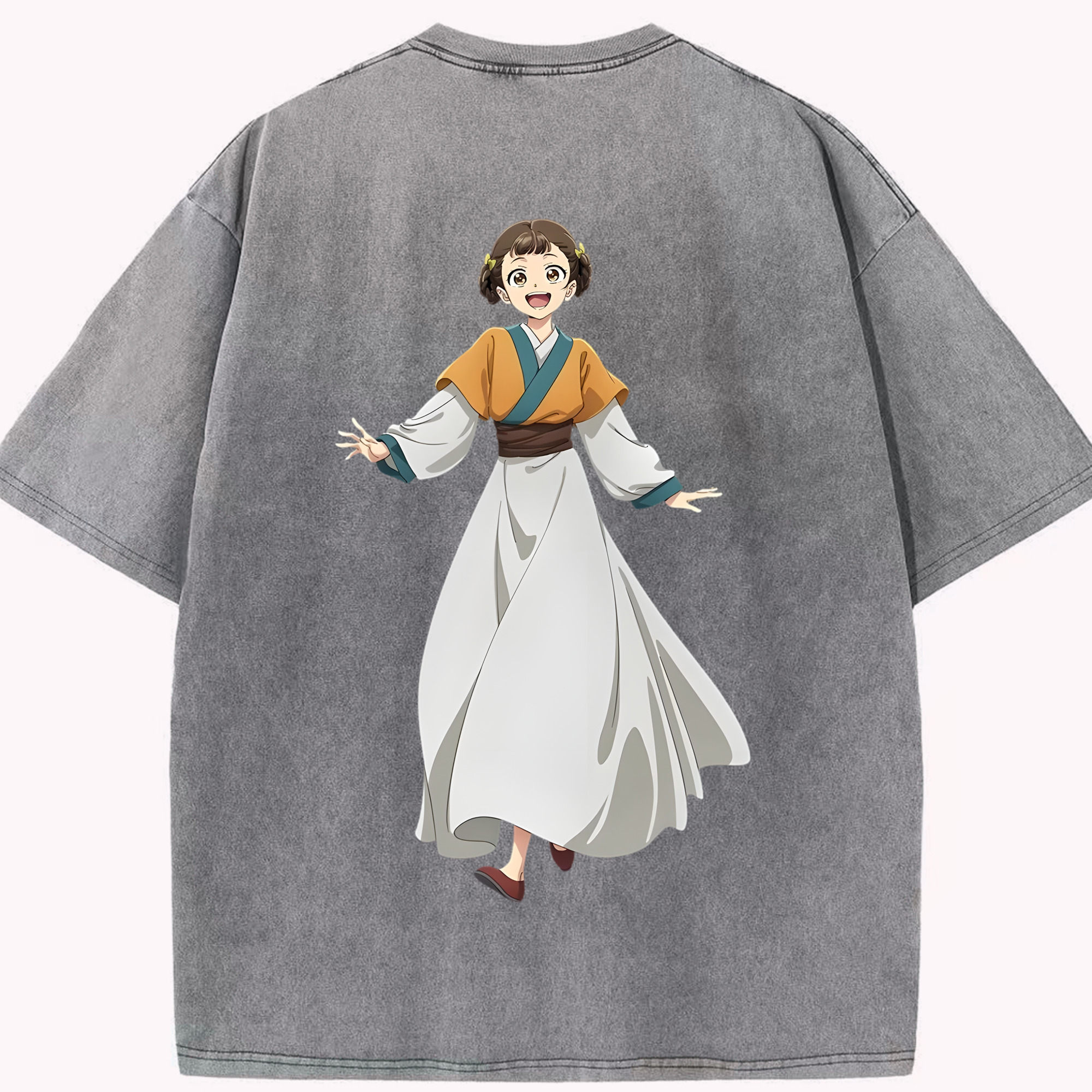 （画像用） 薬屋のひとりごと The Apothecary Diaries 綿100% ヴィンテージ風 半袖Tシャツ（背面プリント）