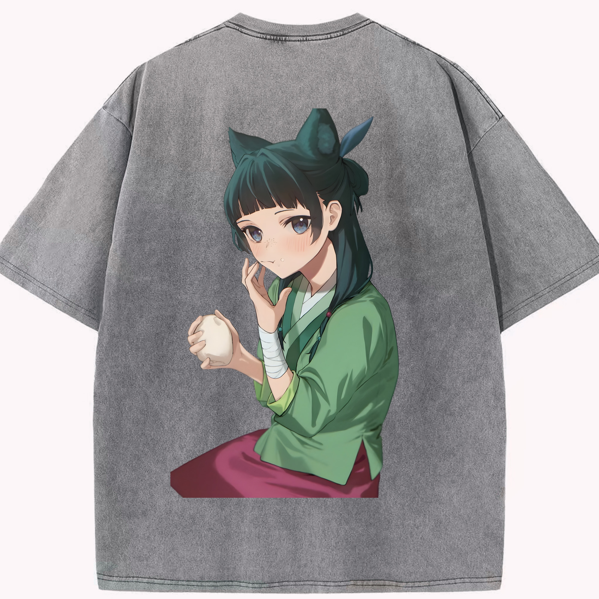 （画像用） 薬屋のひとりごと The Apothecary Diaries 綿100% ヴィンテージ風 半袖Tシャツ（背面プリント）