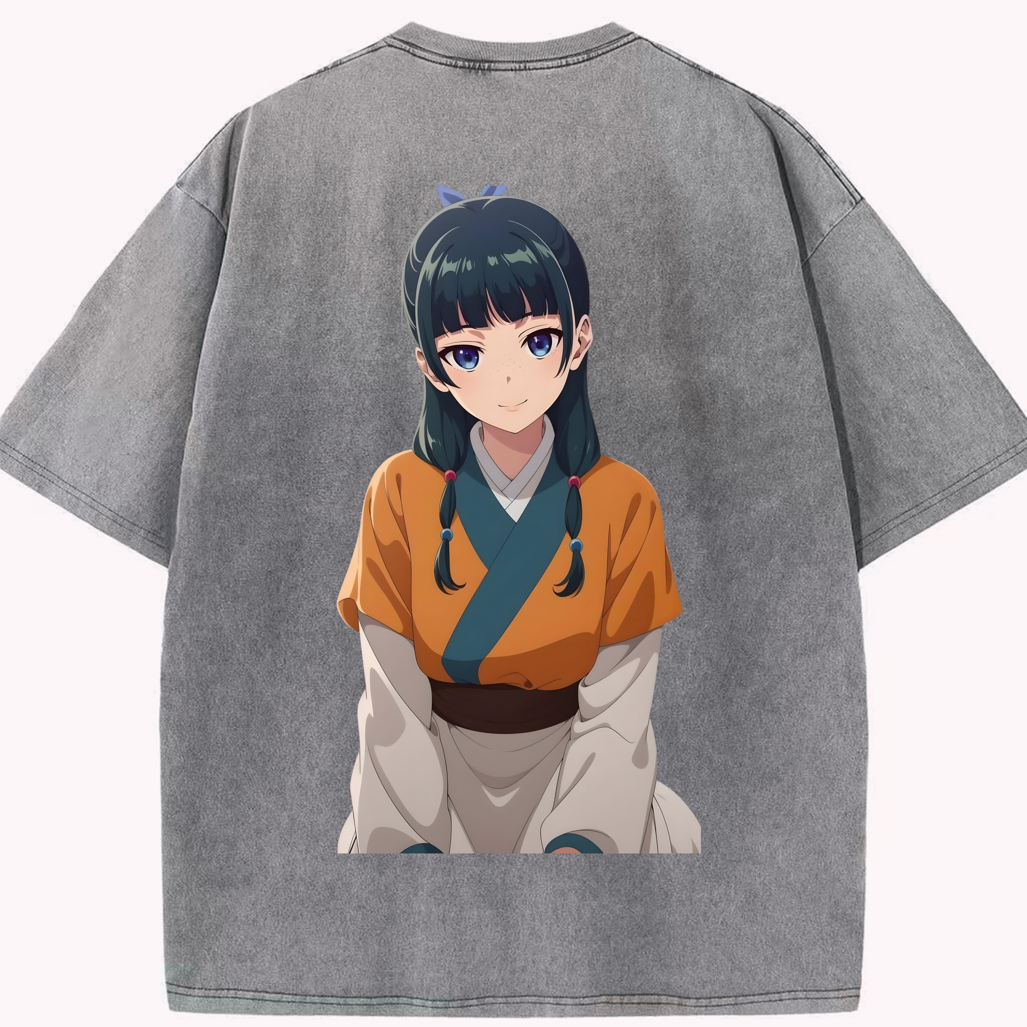 （画像用） 薬屋のひとりごと The Apothecary Diaries 綿100% ヴィンテージ風 半袖Tシャツ（背面プリント）