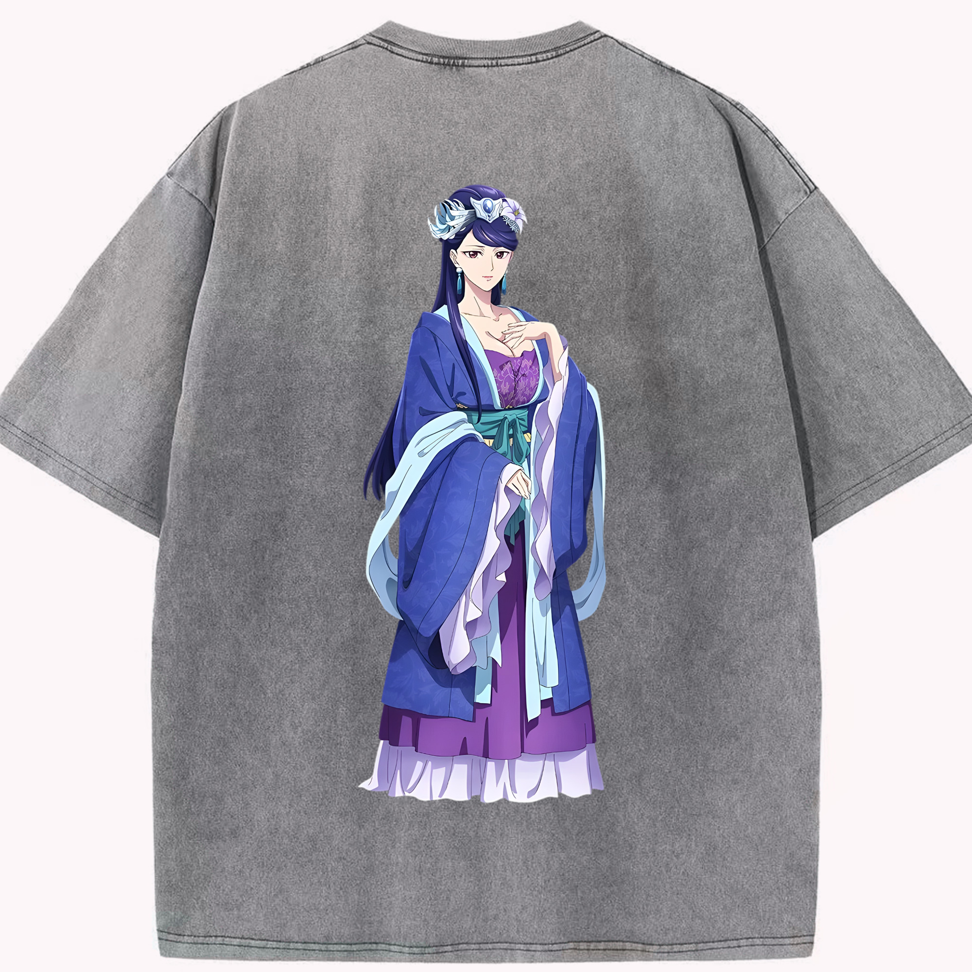 （画像用） 薬屋のひとりごと The Apothecary Diaries 綿100% ヴィンテージ風 半袖Tシャツ（背面プリント）