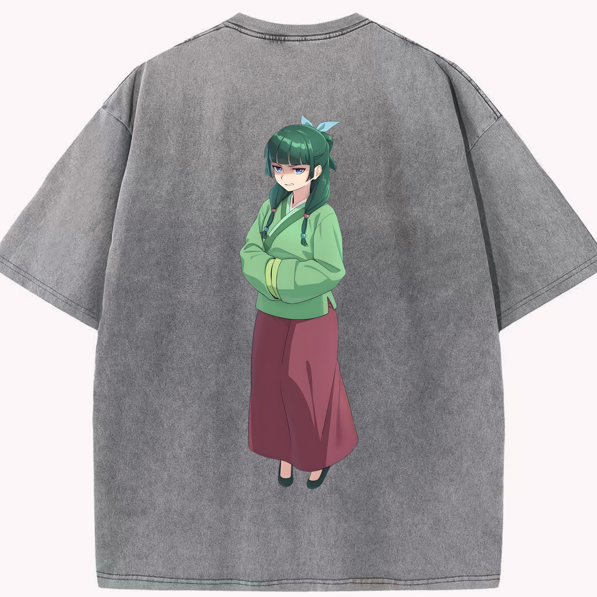 （画像用） 薬屋のひとりごと The Apothecary Diaries 綿100% ヴィンテージ風 半袖Tシャツ（背面プリント）