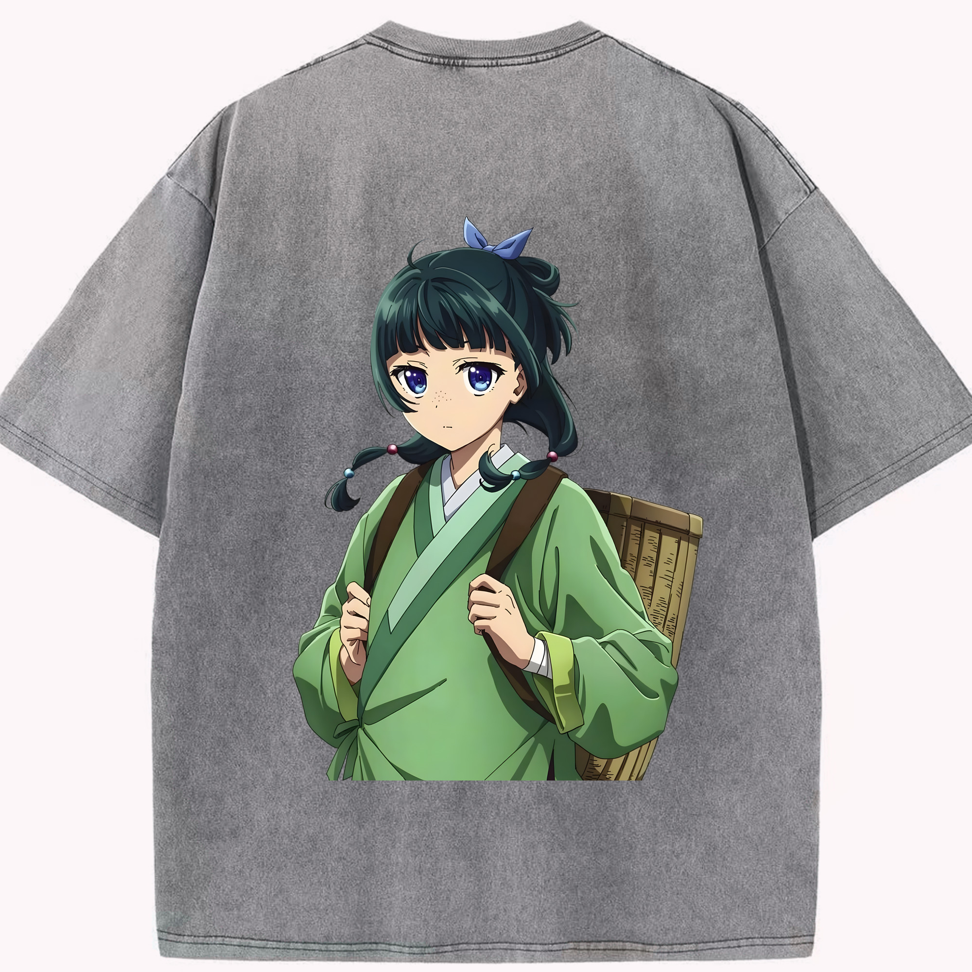 （画像用） 薬屋のひとりごと The Apothecary Diaries 綿100% ヴィンテージ風 半袖Tシャツ（背面プリント）